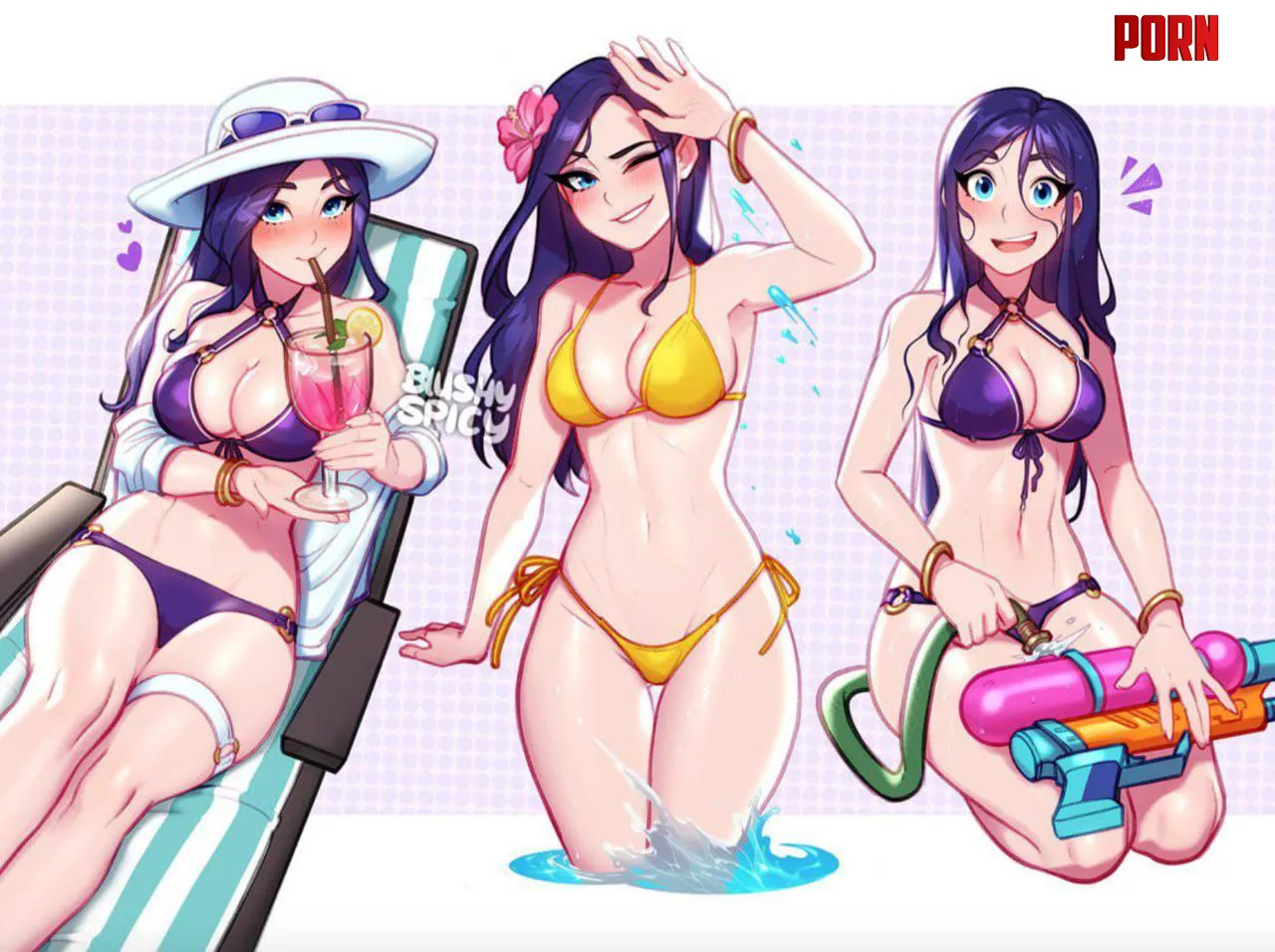 Pool Party Caitlyn (BlushySpicy) by TessaBloomy