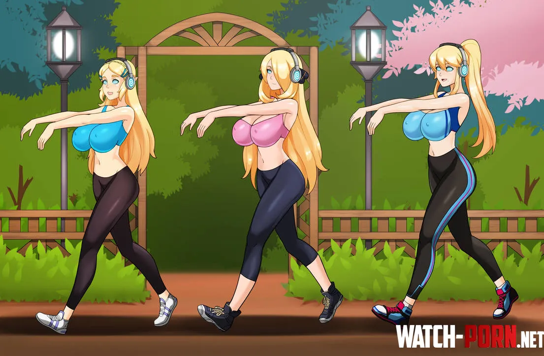 Cynthia, Zelda and Samus as new victims for the hypnotizing headphones (Hizarther) by Hornymancer88