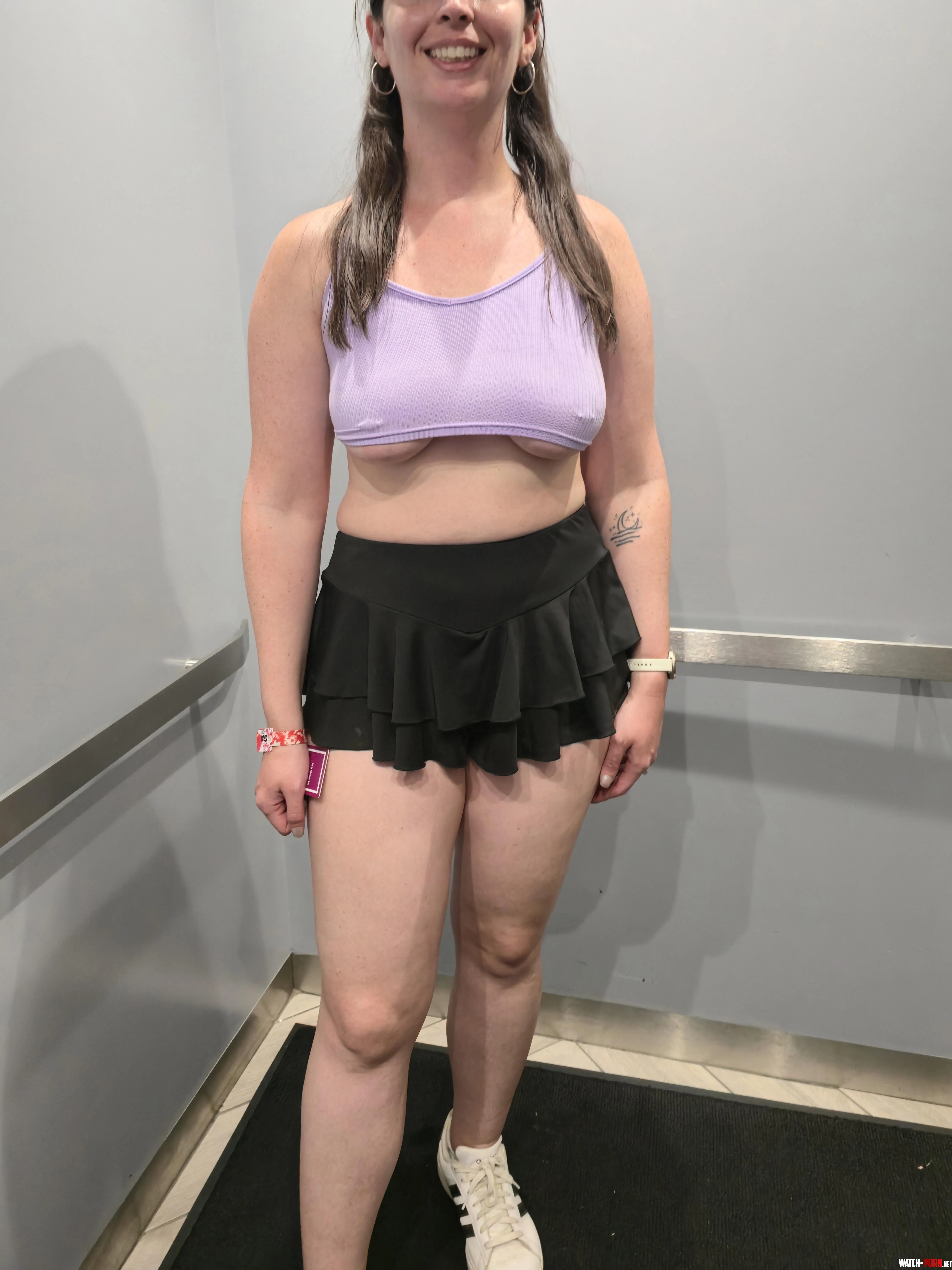 Waiting for someone to join me in the hotel elevator by TimidLilyGirl