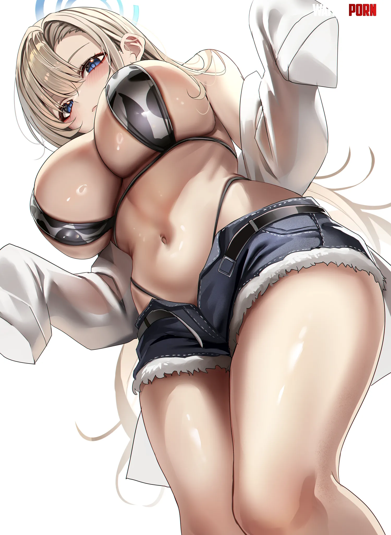 Asuna in bikini and shorts (KSorede) [Blue Archive] by elegantloveglimmer