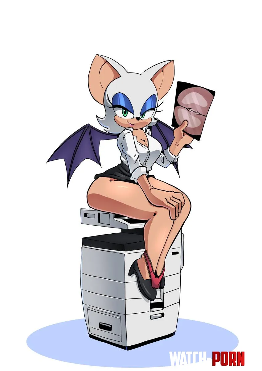 Rouge's first day at the office [xao art] by CalloftheWild69