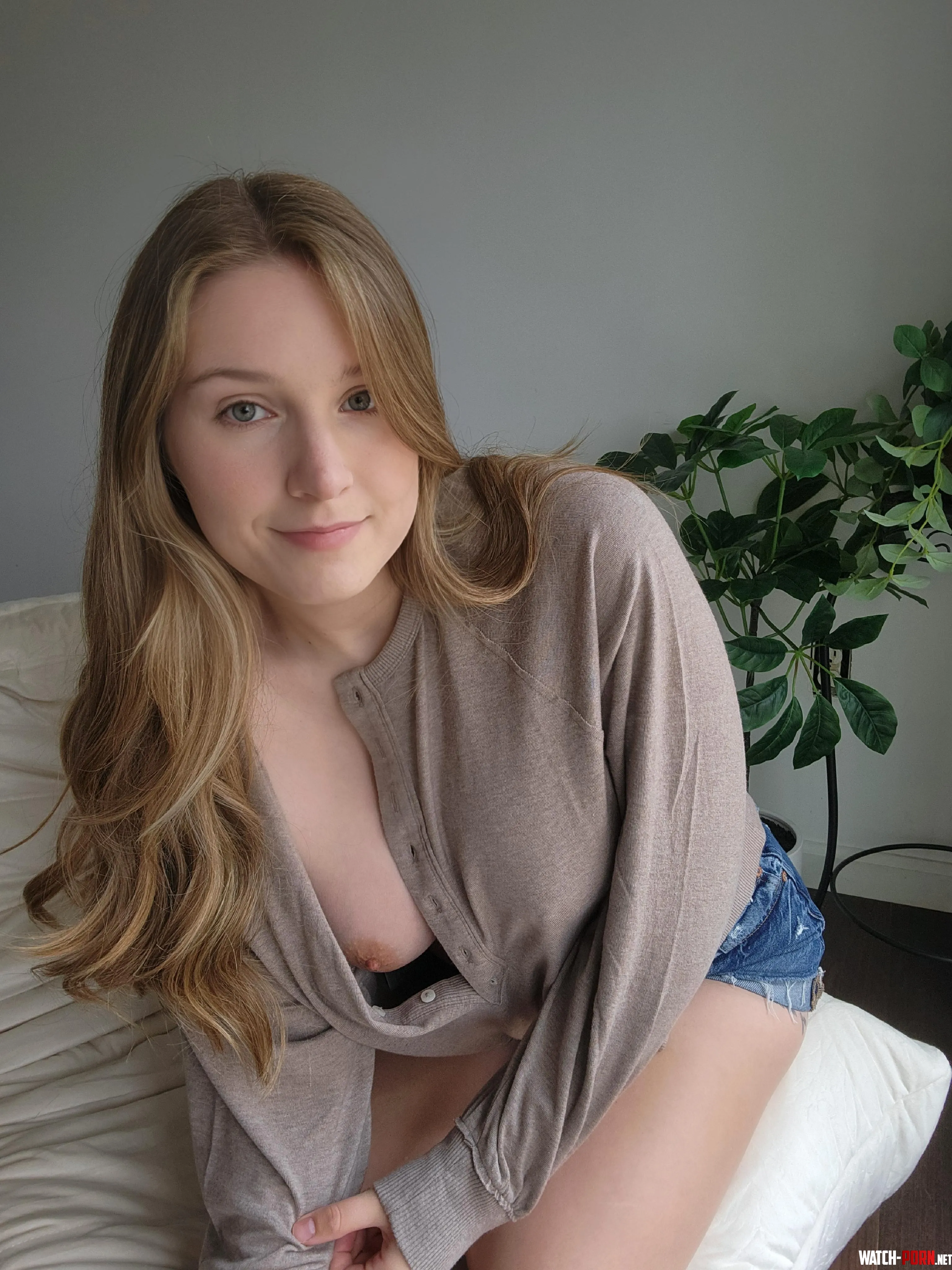 My hard nipple poking out by Reign_rell