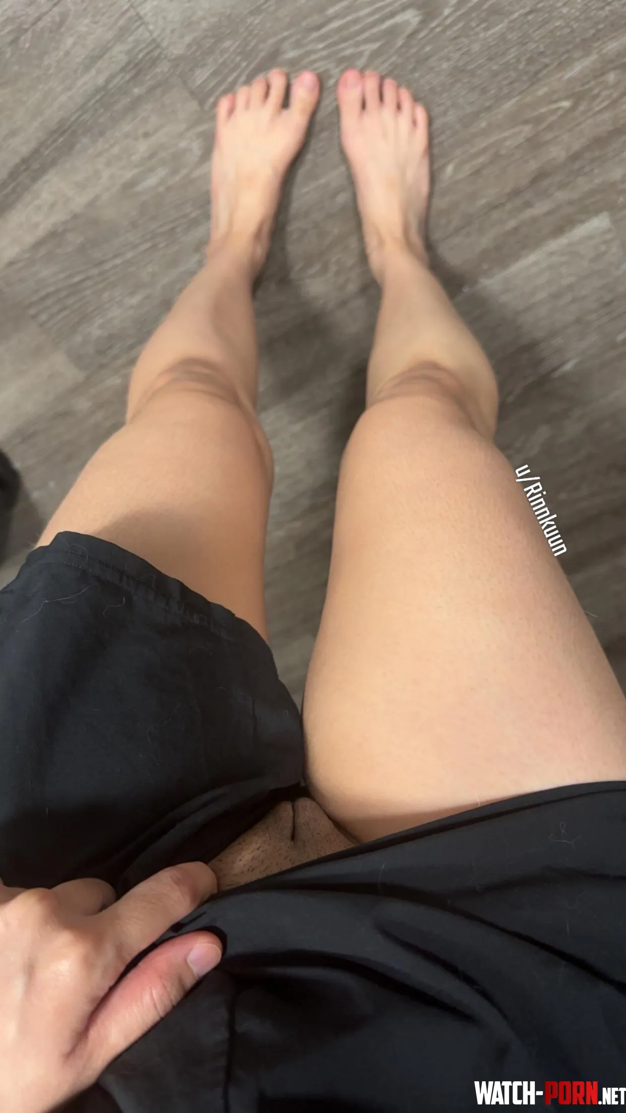 Flashing you uncovering my shorts by Rinnkuun