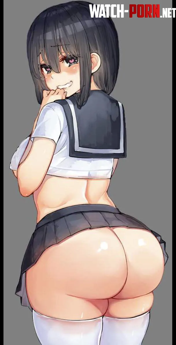 Her ass is way too big for that skirt by LinaLineage