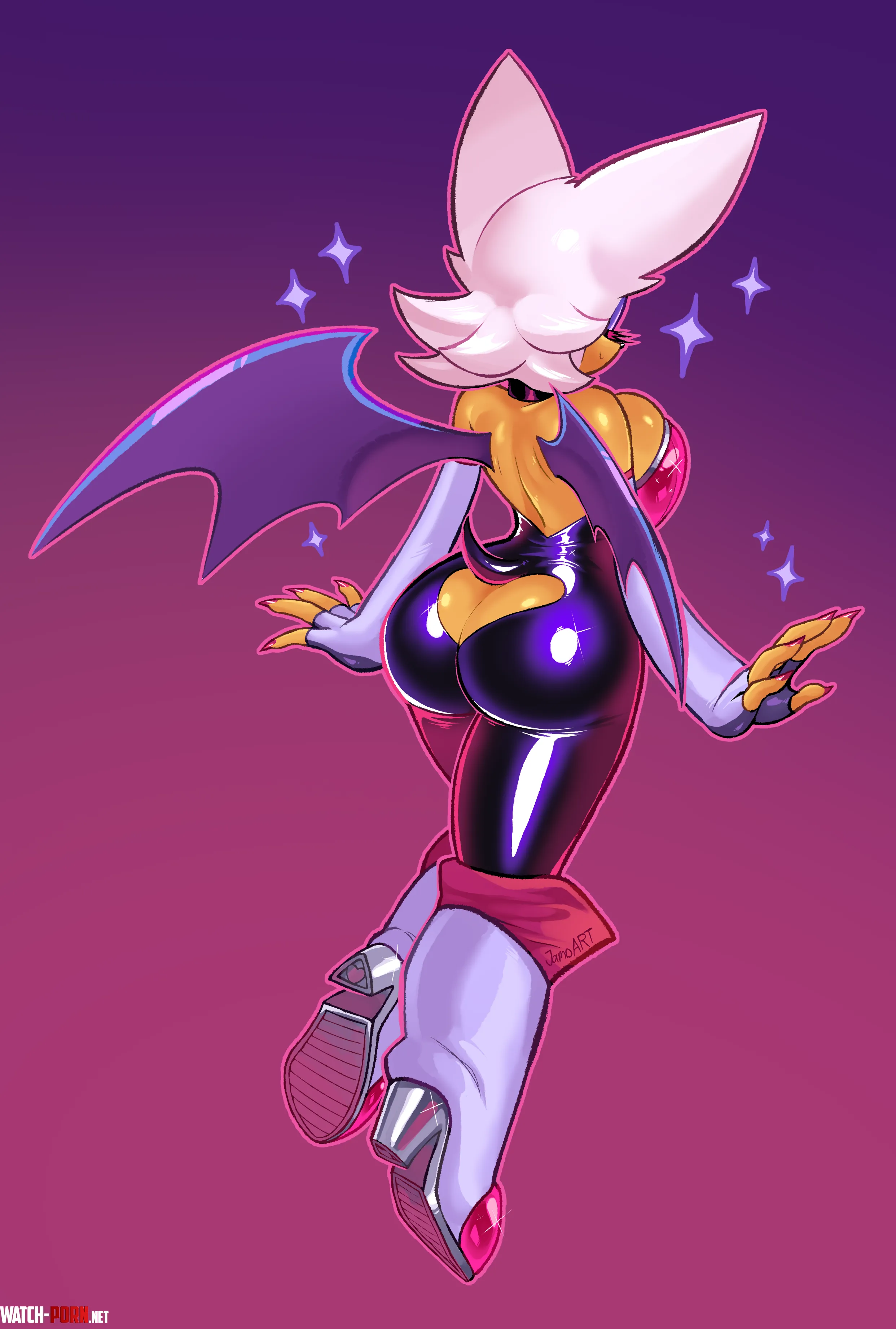 Rouge's many hearts by LafterMastr