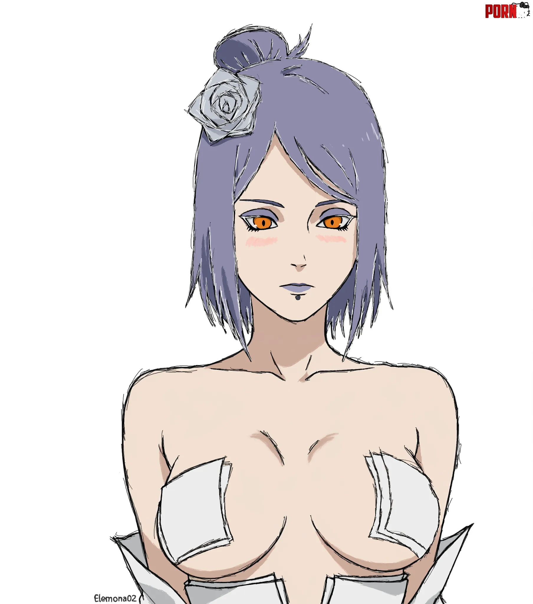 Konan showing her soft side (Elemona02) by BreakNo1779