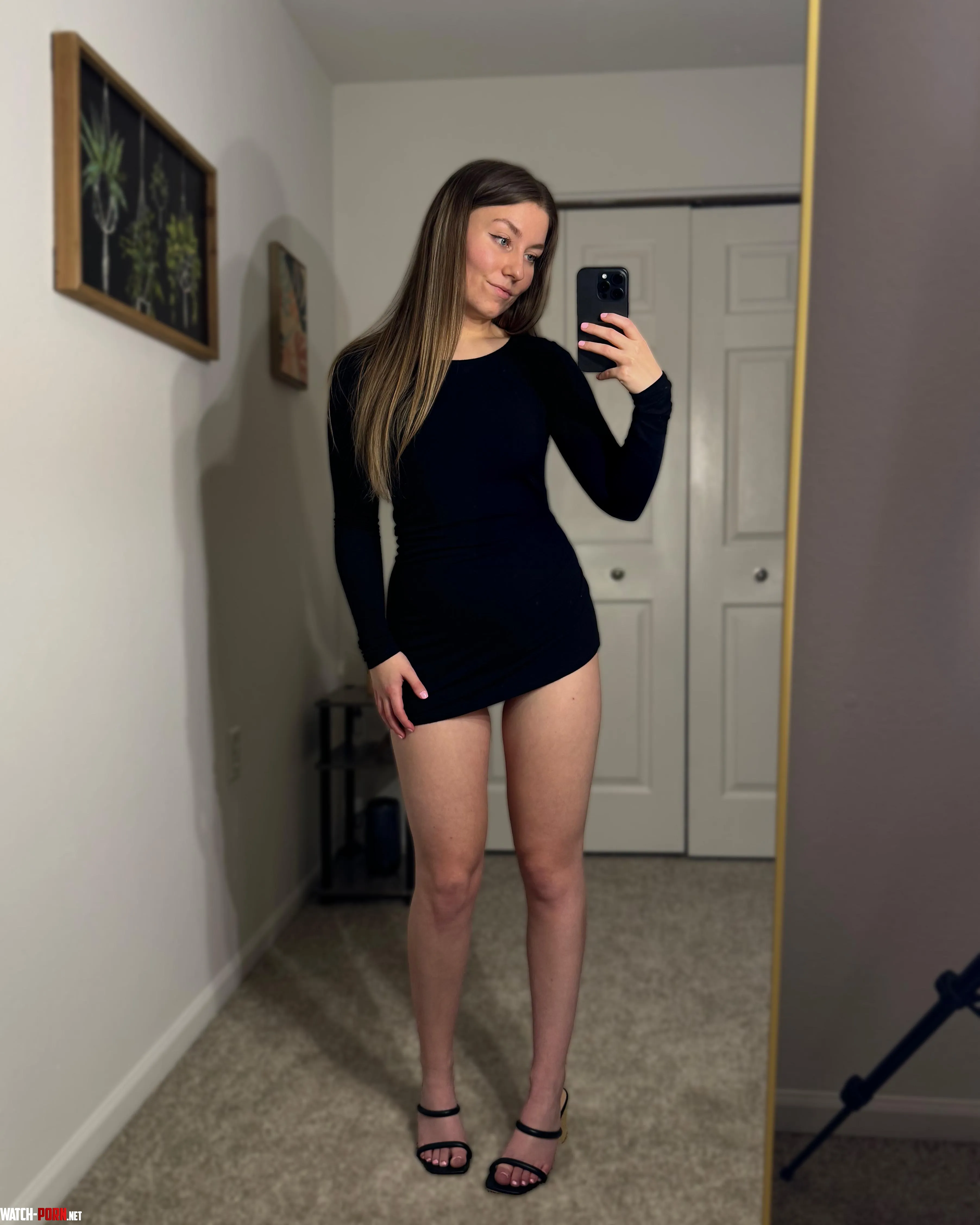 I was concerned this dress was a little too short 🖤 by laylabrooksss