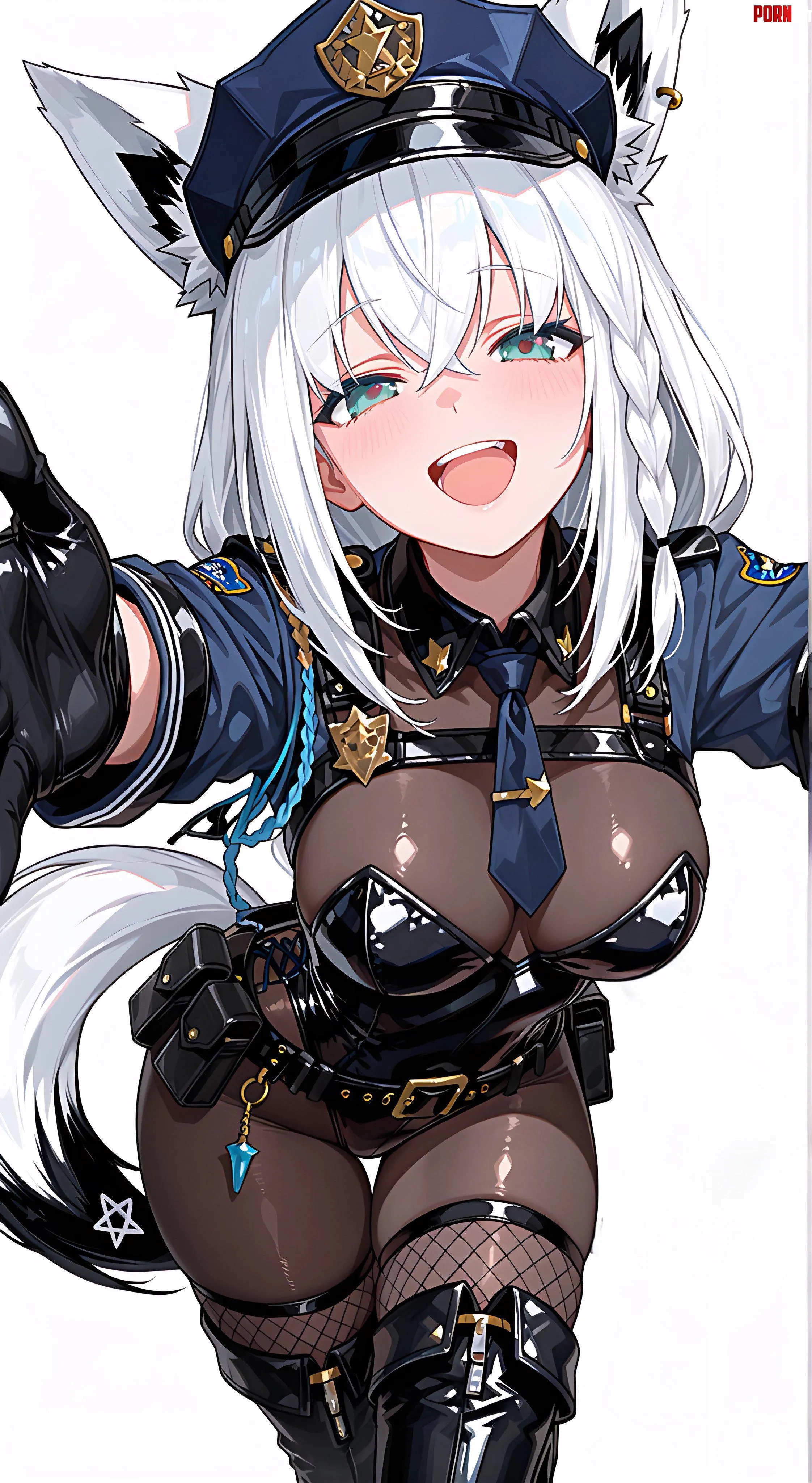 Officer Fubuki [Hololive] by WoolsonDaSheep