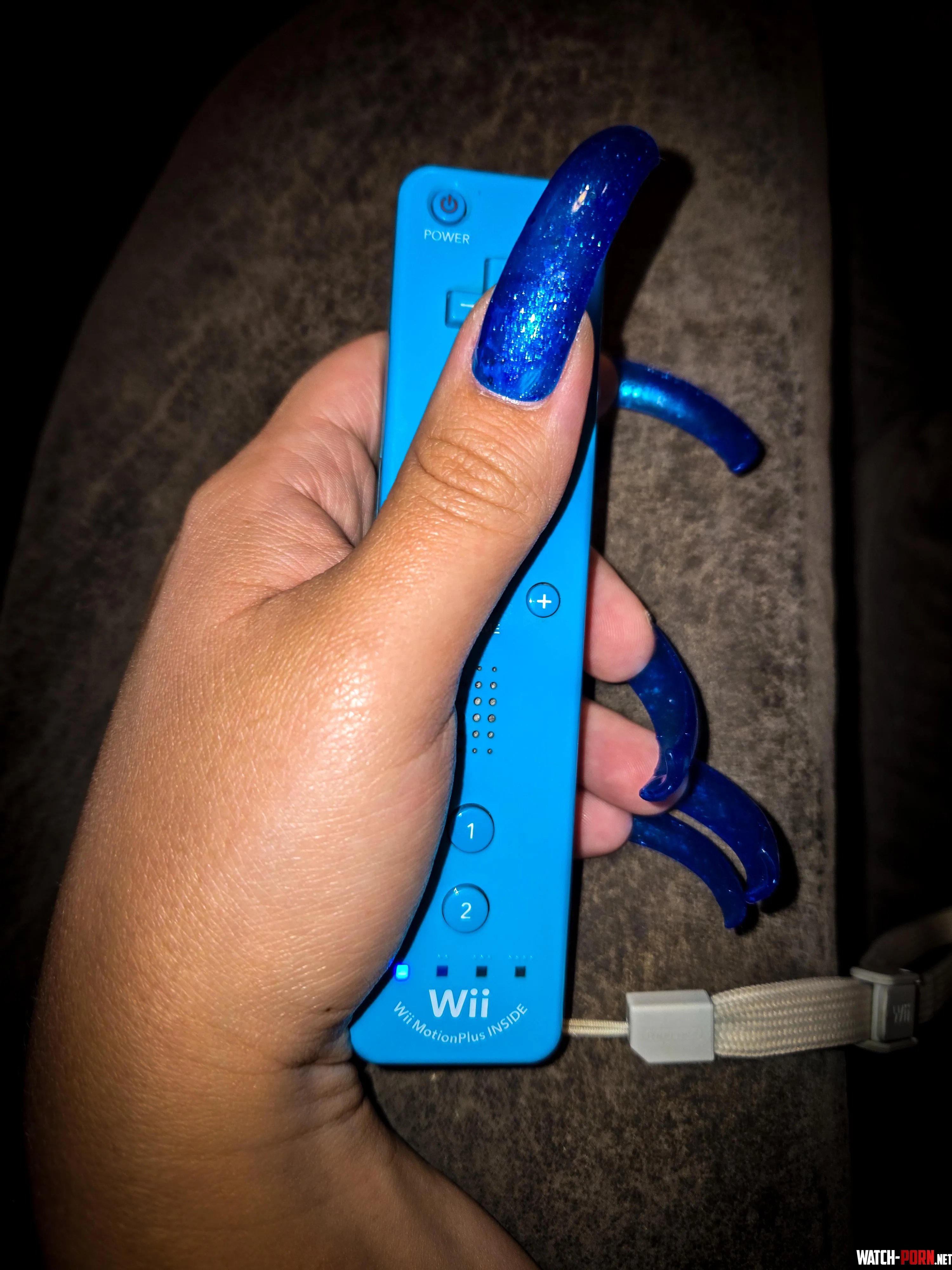 Wrapping my new nails around the controller... what else would they look good wrapped around? by MrsClawsQueen