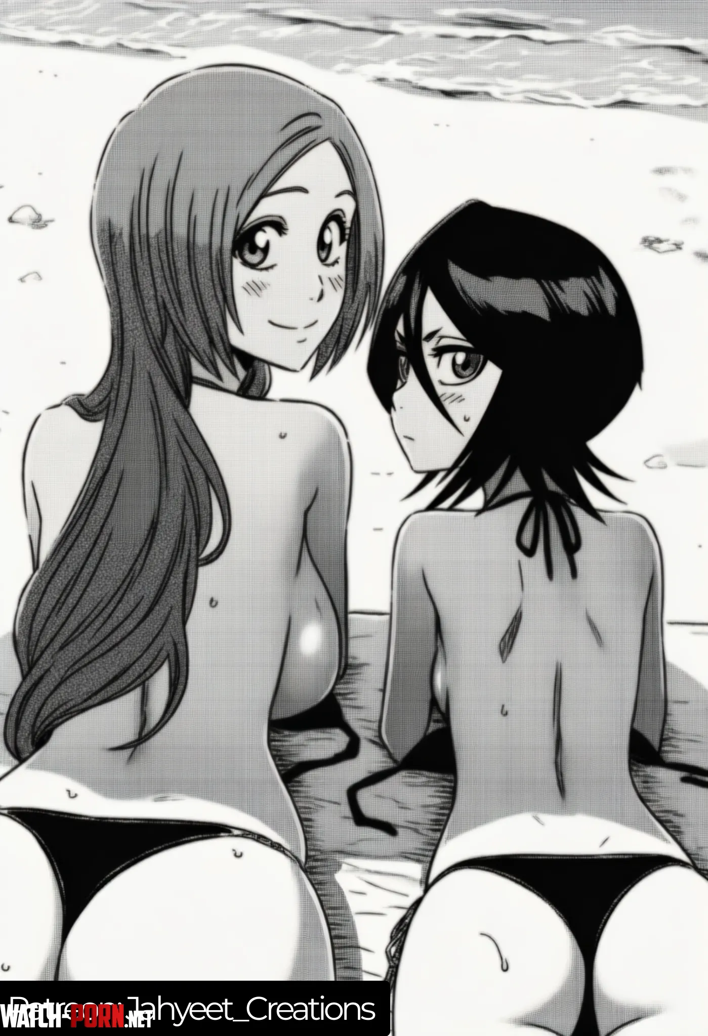 Orihime and Rukia sunbathing (Jahyeet_Creations) by blowjobcurious