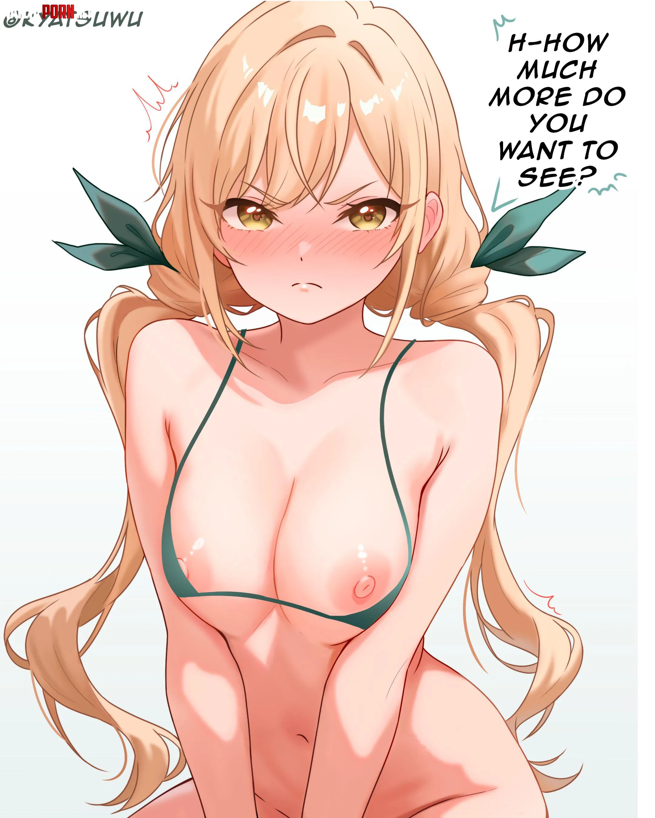 Karane’s flustered flash (kyatsuwu) [100 Girlfriends] by ENFanatic