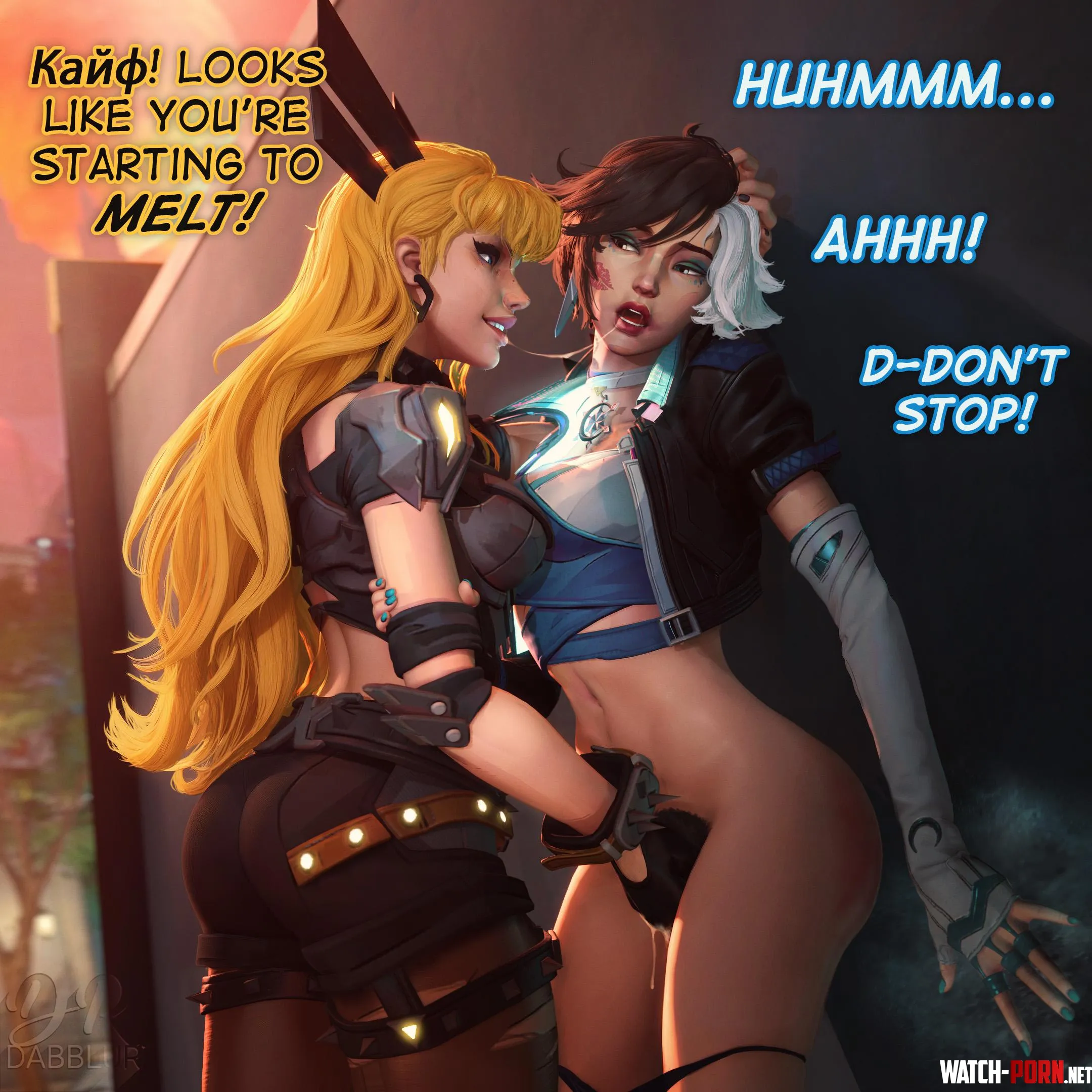 Magik and Luna - Hot & Cold (Dr.Dabblur) [Marvel Rivals] by EroMestre