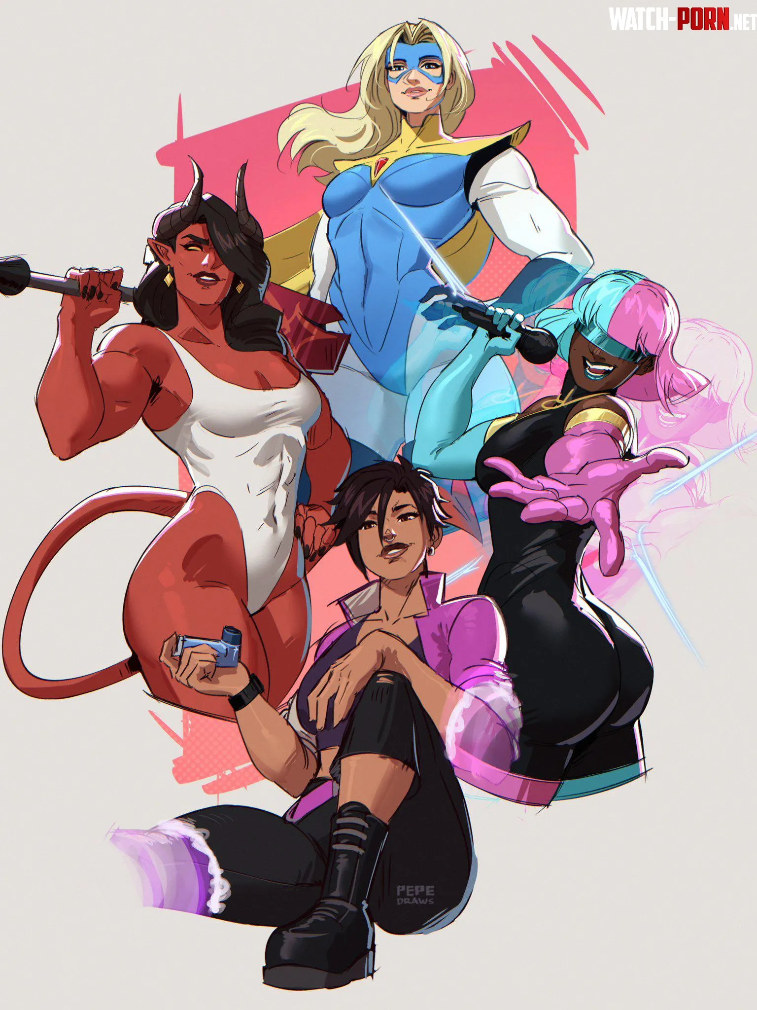 Women of Dispatch [@pepedraws] by TheTMoneyMan