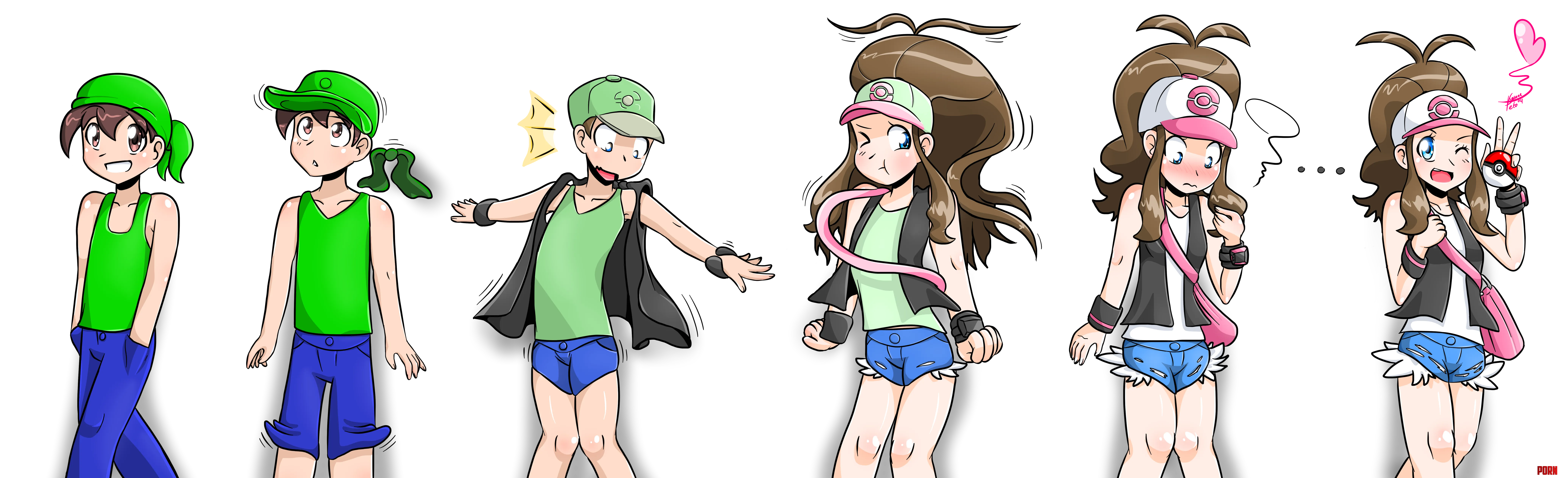 Hilda MTF Transfomation by Nitro-The-Flygon by AGirlCalledNikki