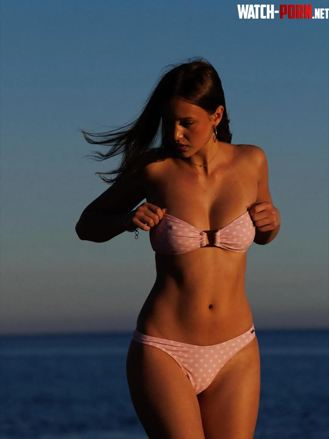 Pink with polka dots by Valerie-Beliy