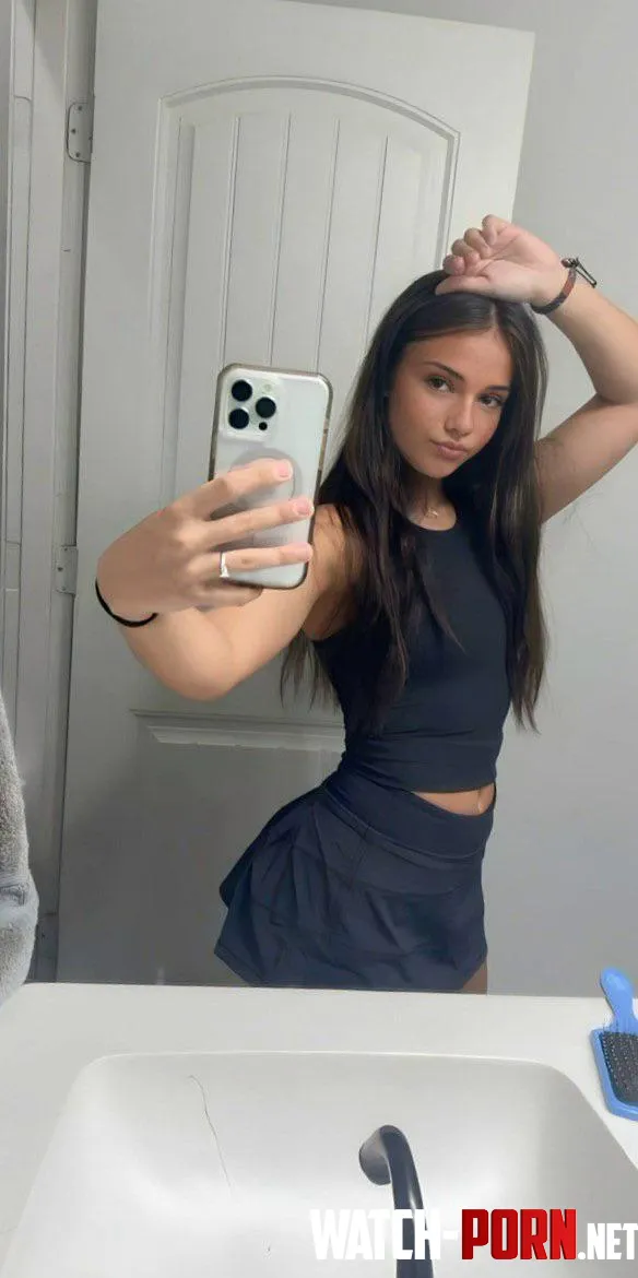 I felt cute wearing a crop top and a skirt by VampGrrl9