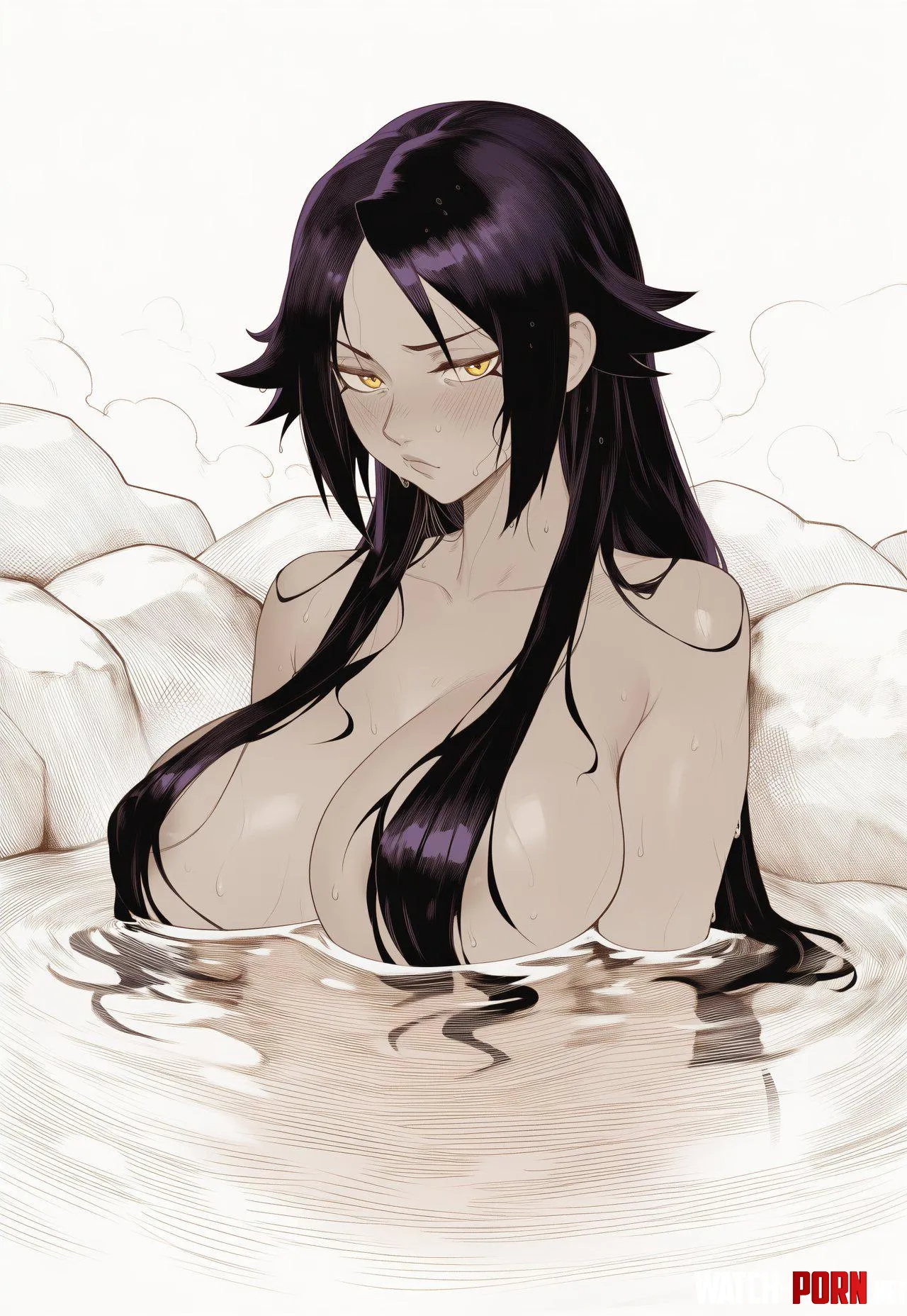 Yoruichi's Bath (KagetsuMoon) by Bazaarthrone