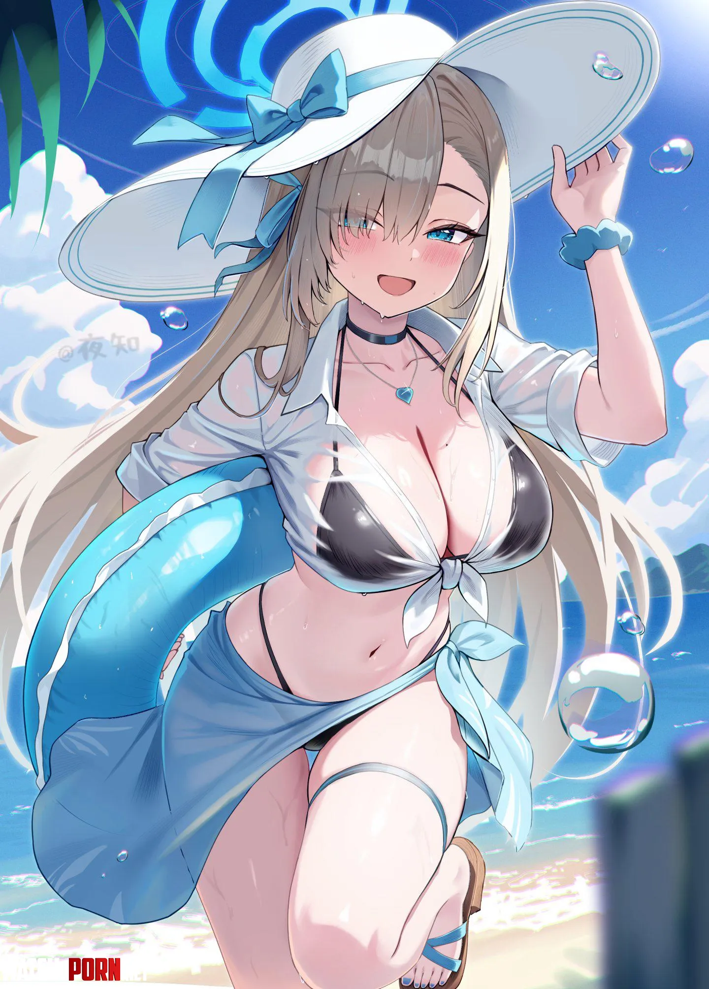 Summer Asuna [Blue Archive] by A_MASSIVE_PERVERT