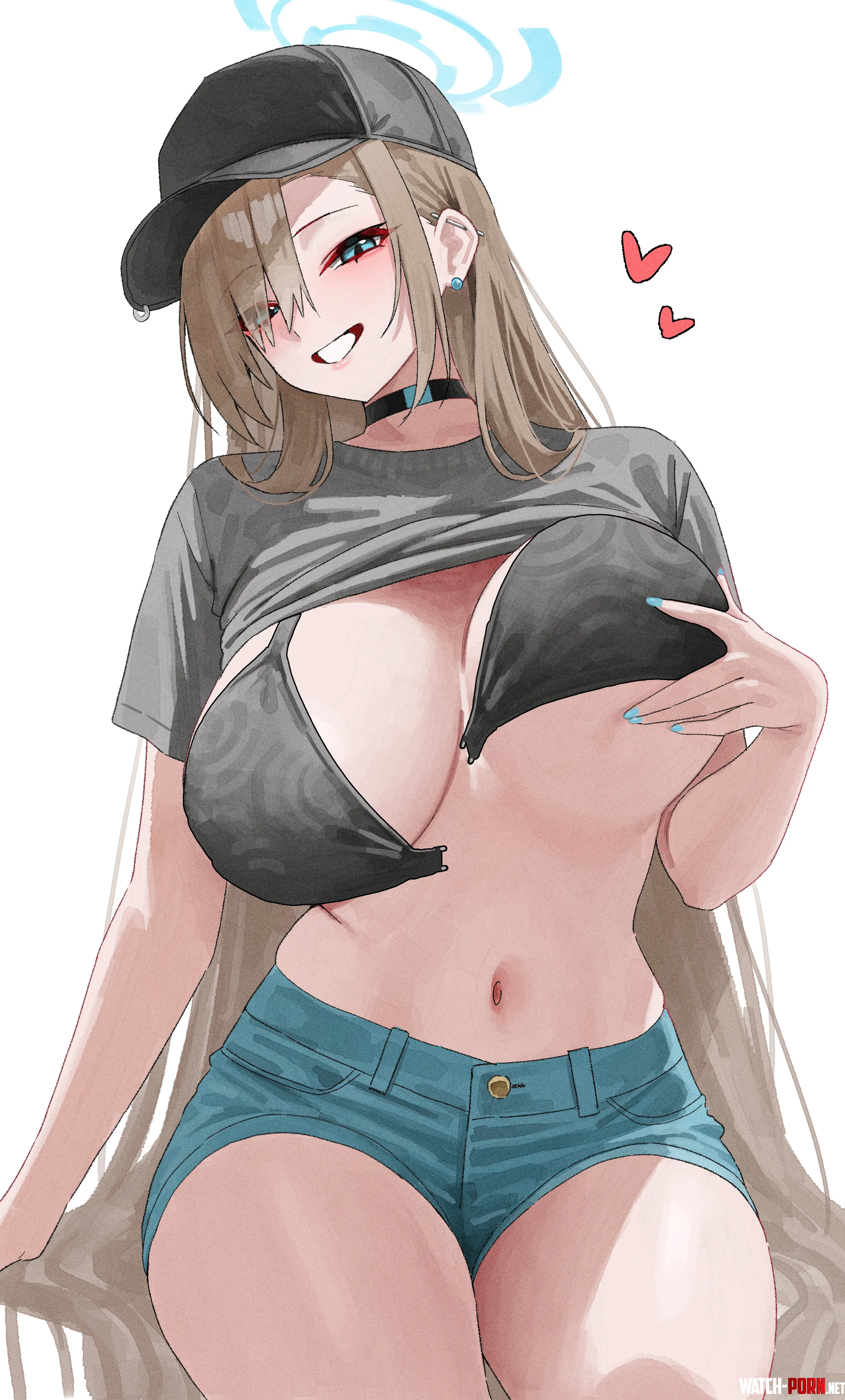 Asuna showing some underboob [Blue Archive] by marxsander2016