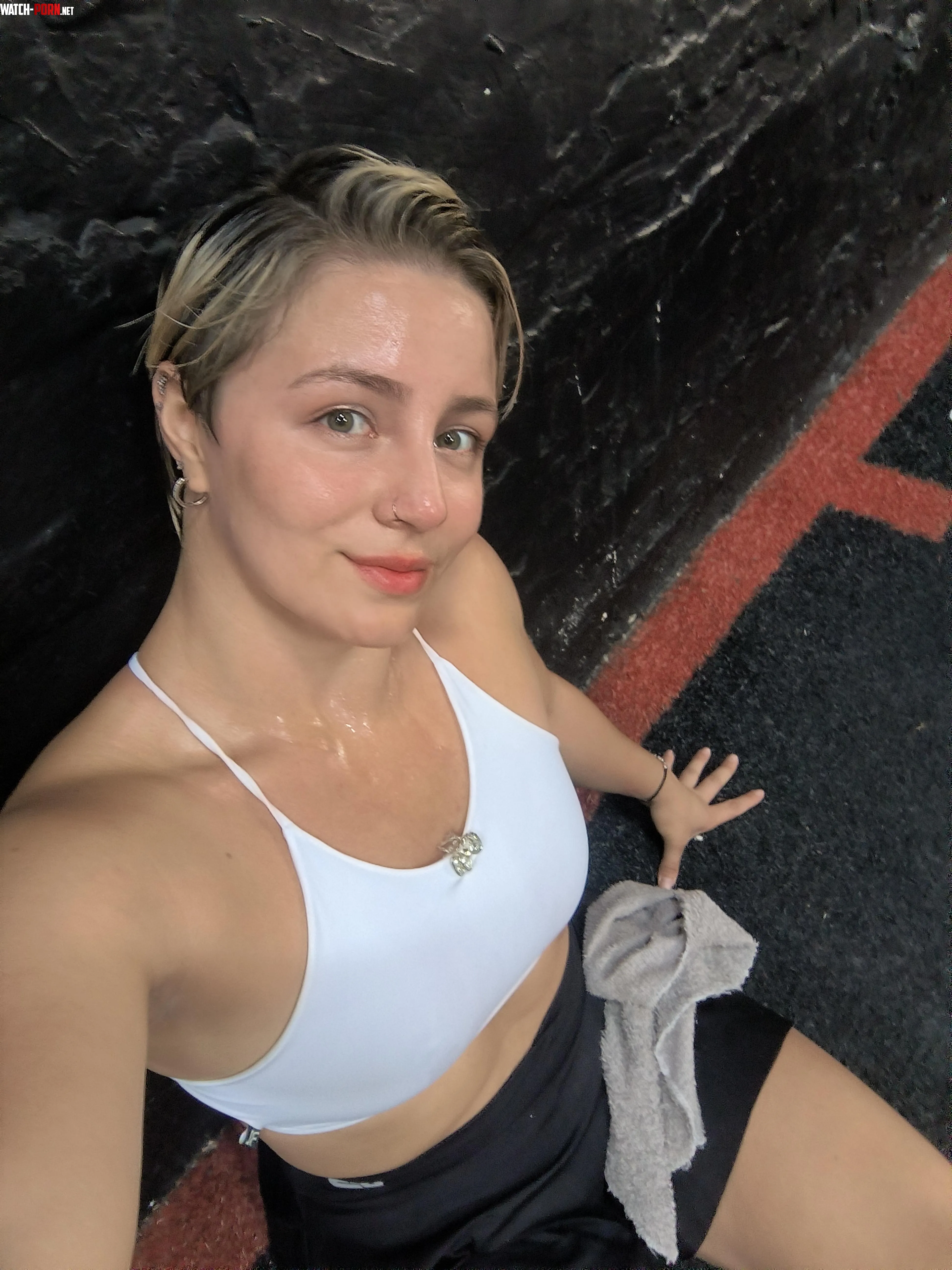 Sweaty white blouse🥵 by Barbiefit111