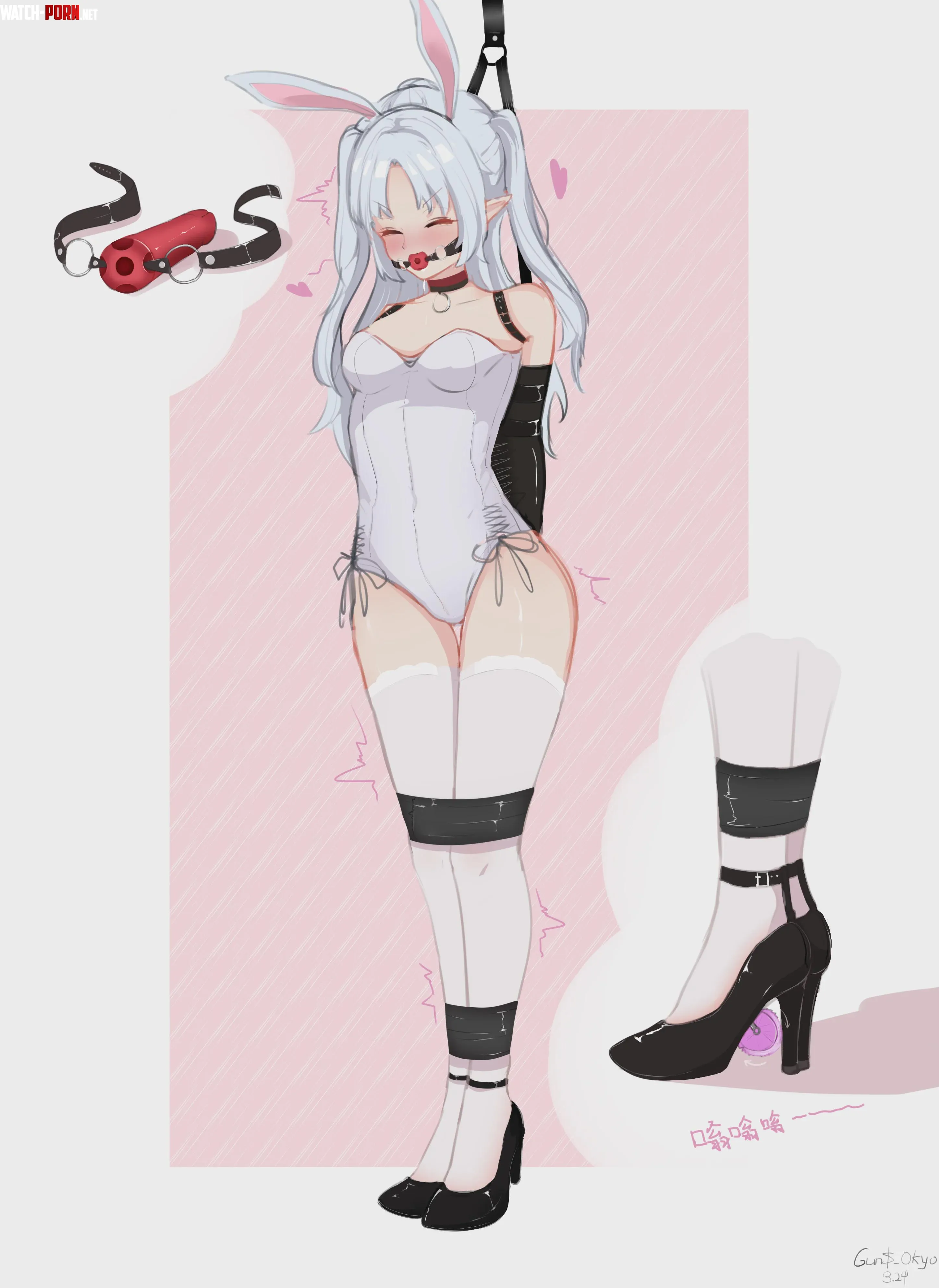 Cute bunny (Gun$_Okyo) by Realisyan