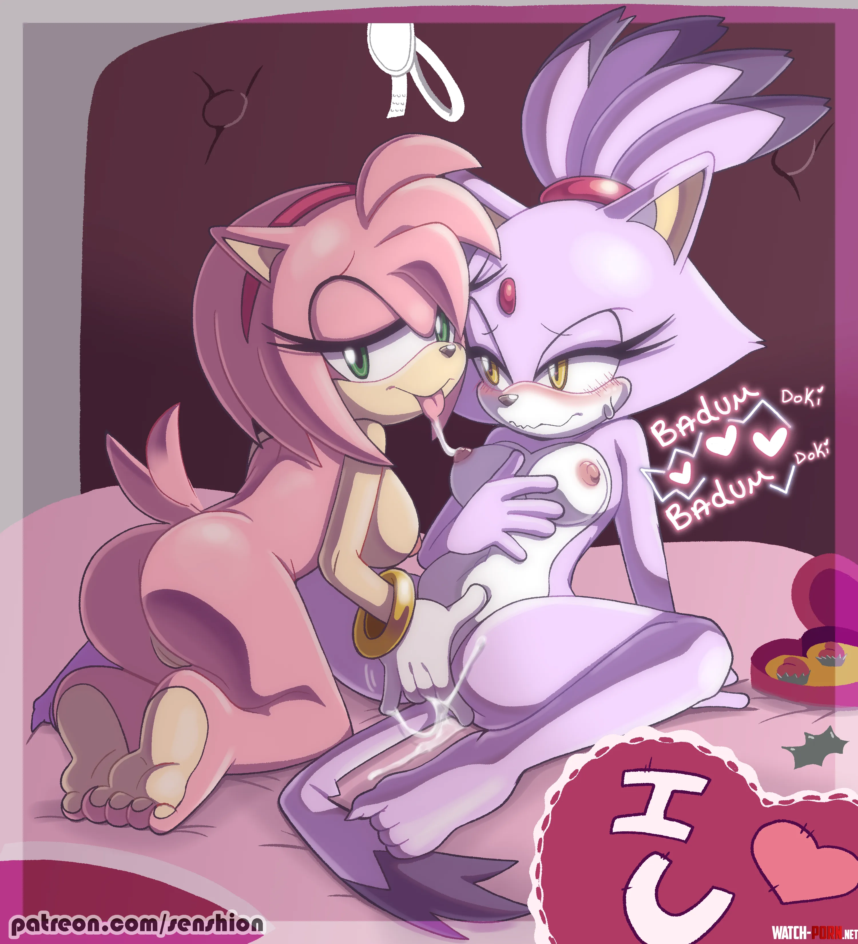 Amy and Blaze (senshion) by notsoupforwork