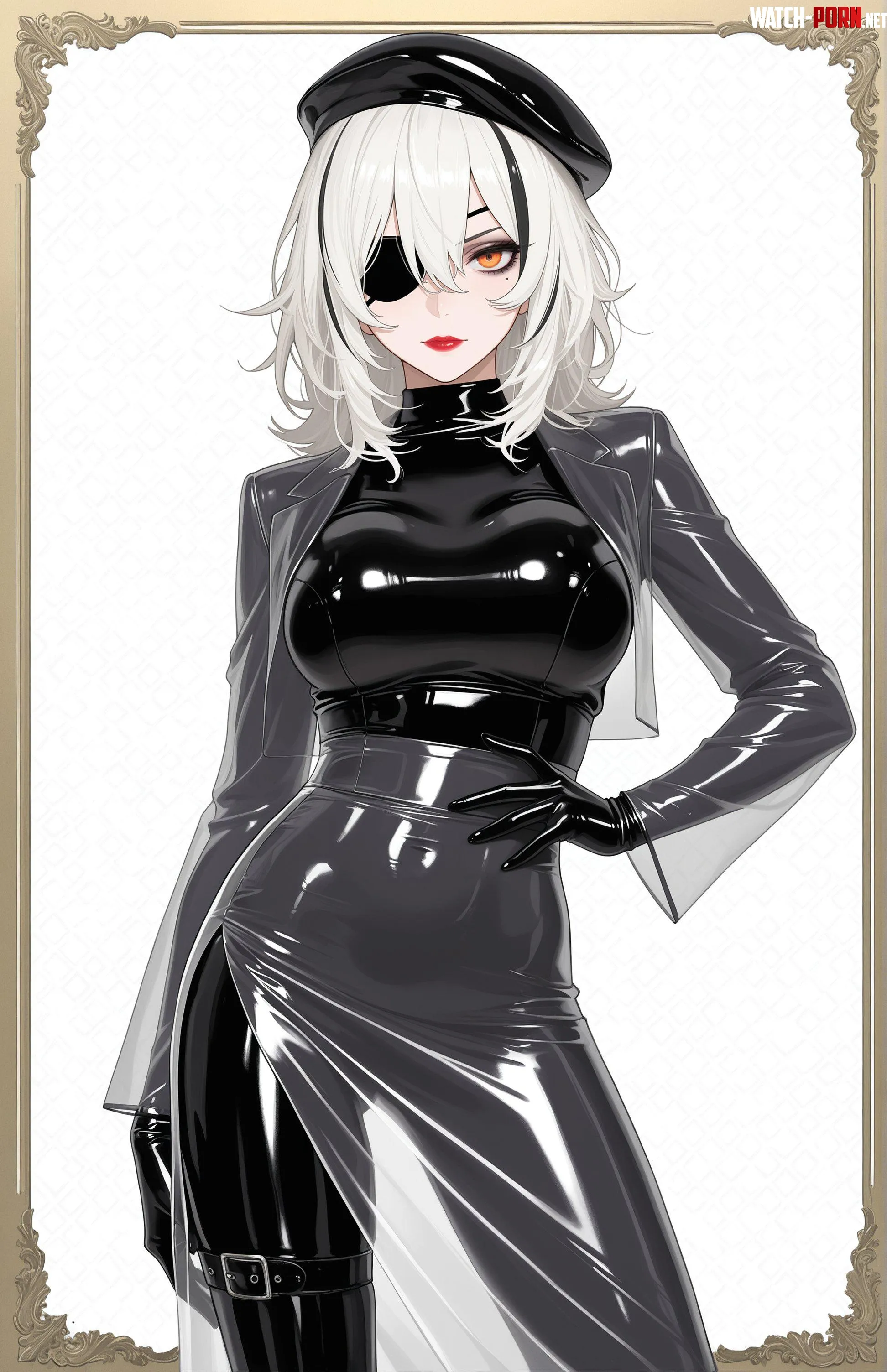 Latex Bodysuit under PVC by WoolsonDaSheep