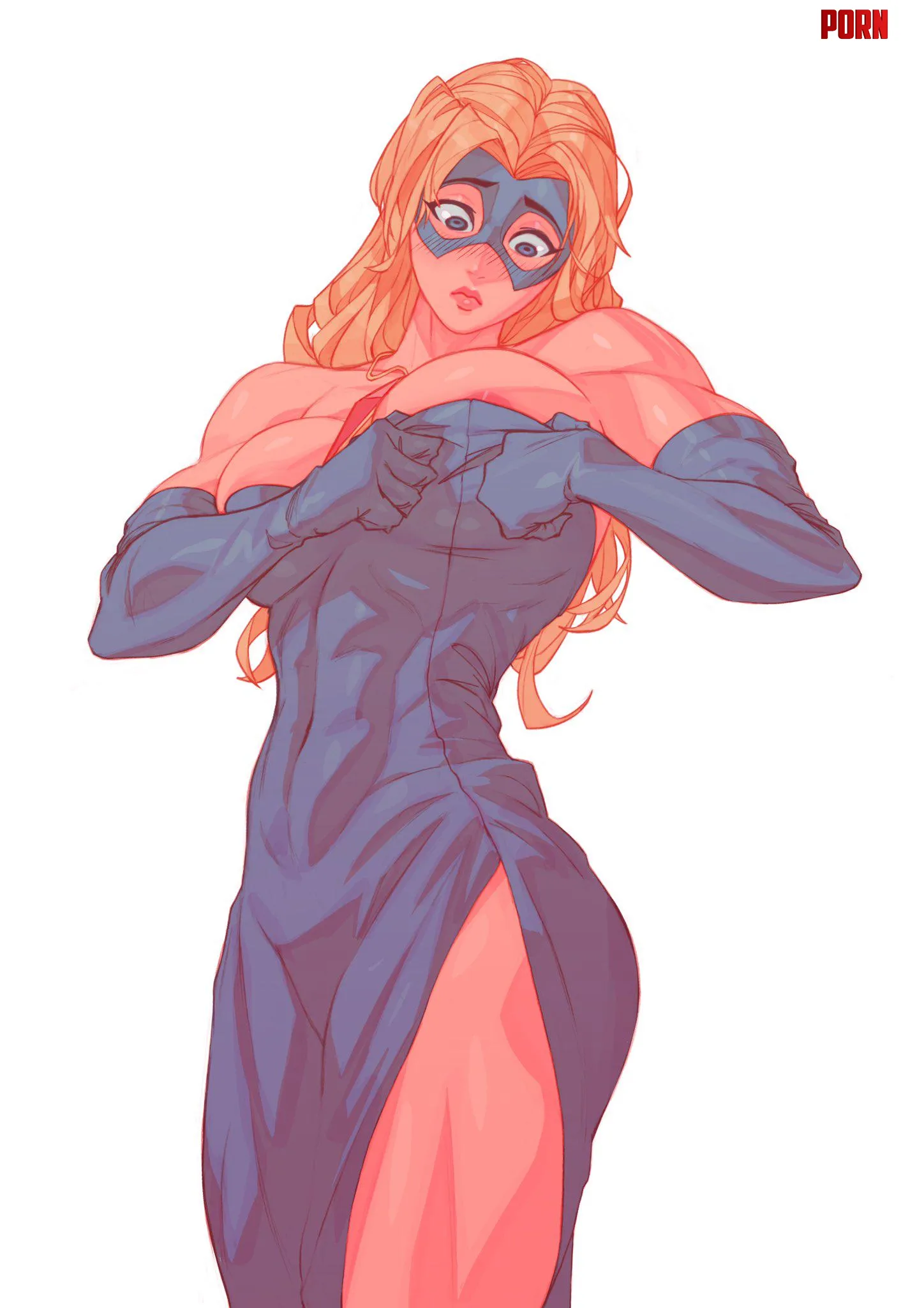 Blonde Blazer Wardrobe Malfunction (Rebigaki) [Dispatch] by Bazaarthrone