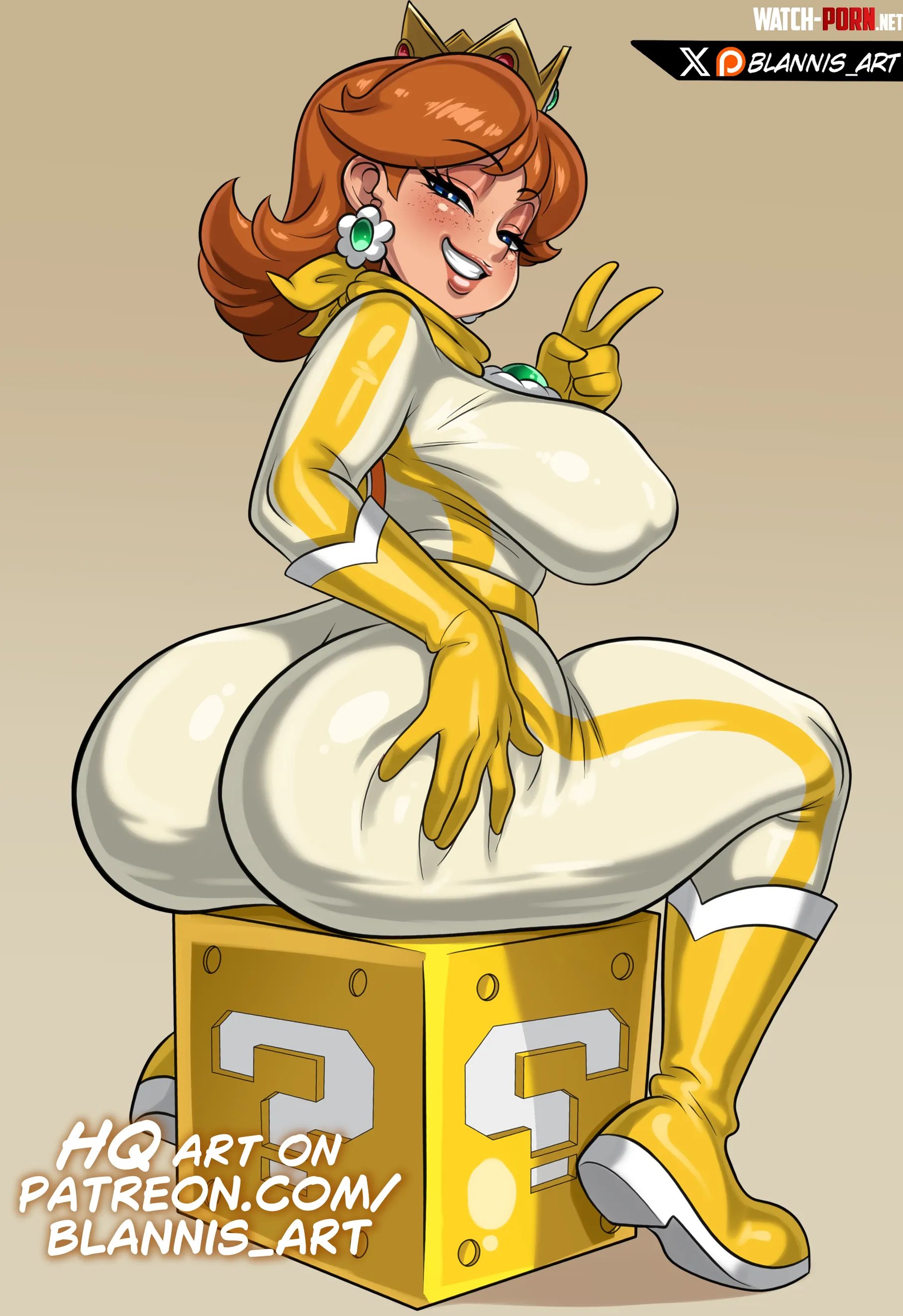 I drew Princess Daisy (Biker) 🏍️ by Diligent-External886