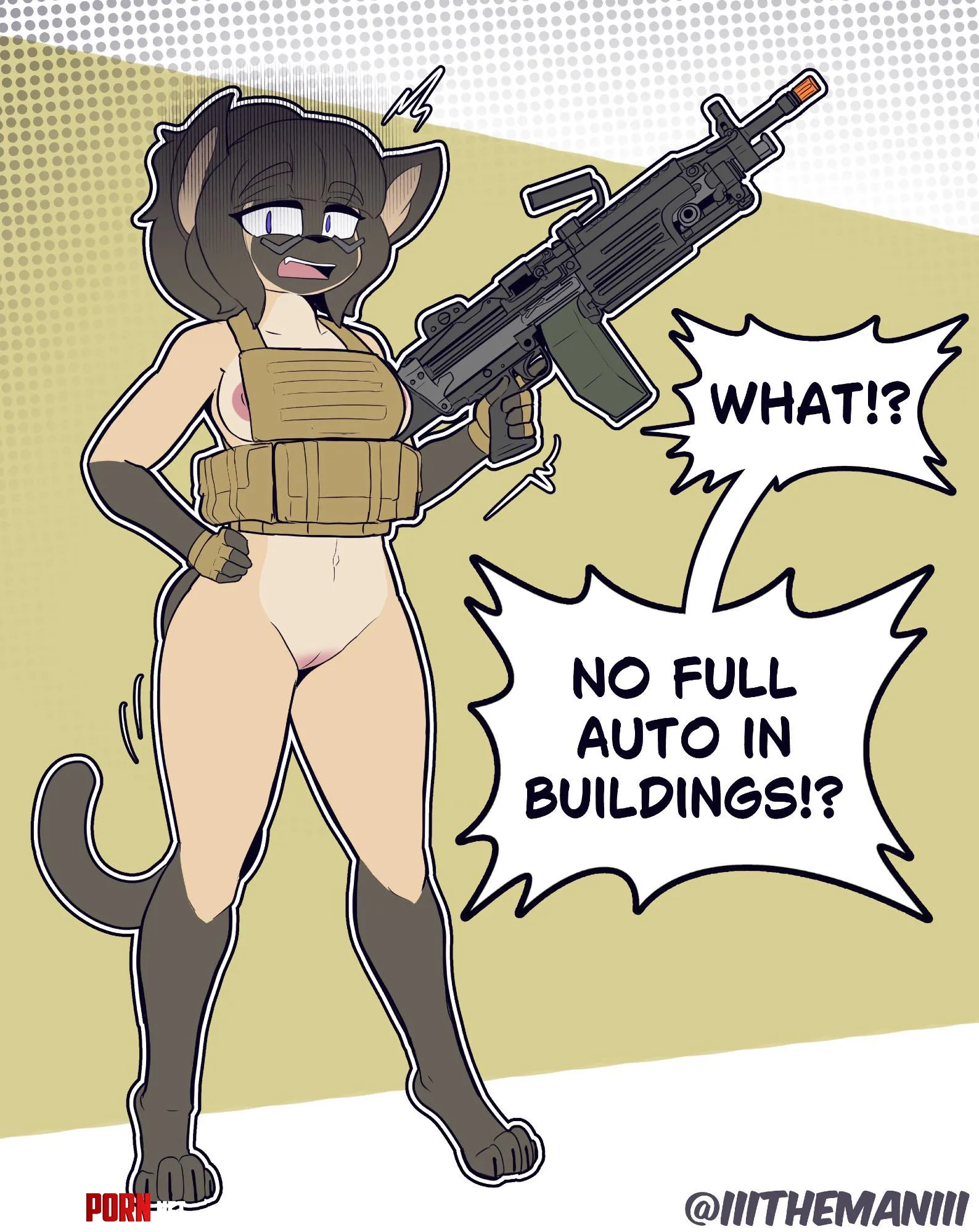 That’s not full auto [F] (The Man) by 5headedragon