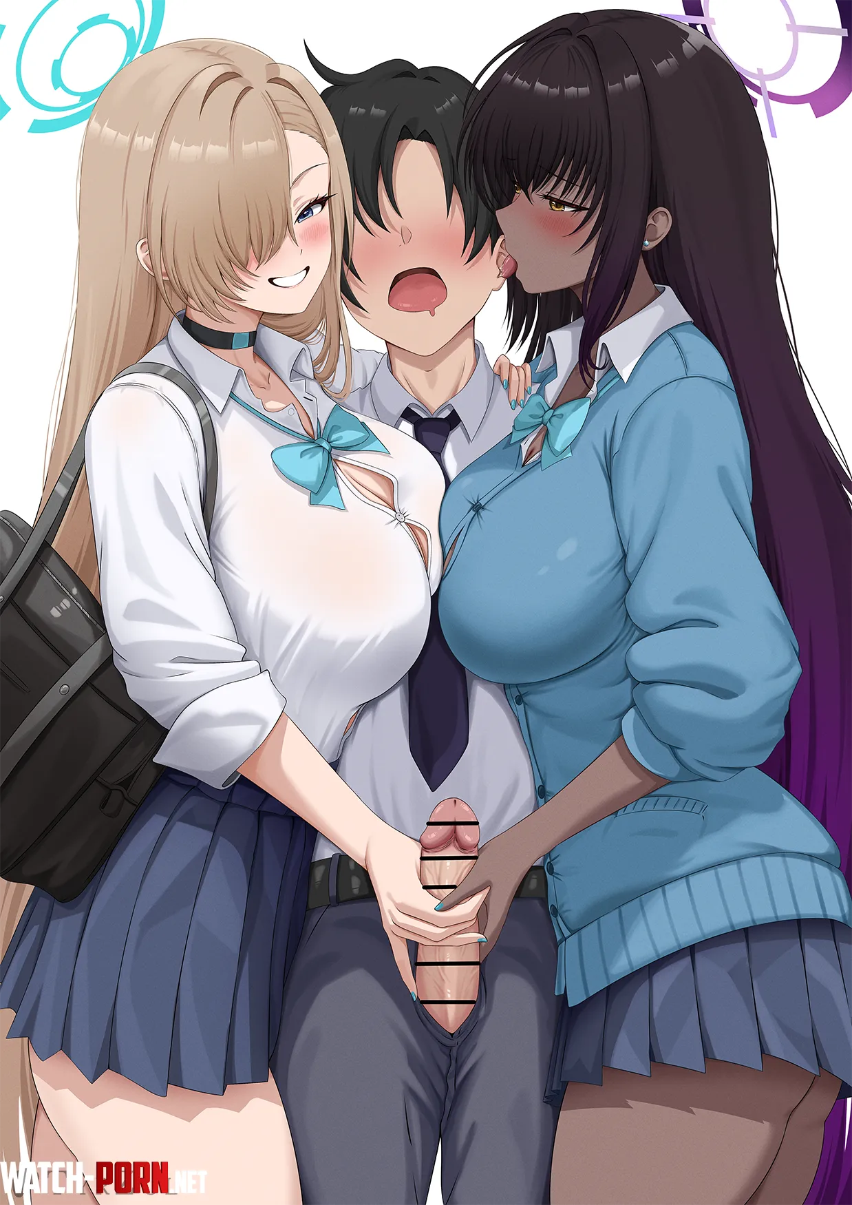 Asuna and Karin teaming up (TyrZul) [Blue Archive] by GomuGomuNoWeiner