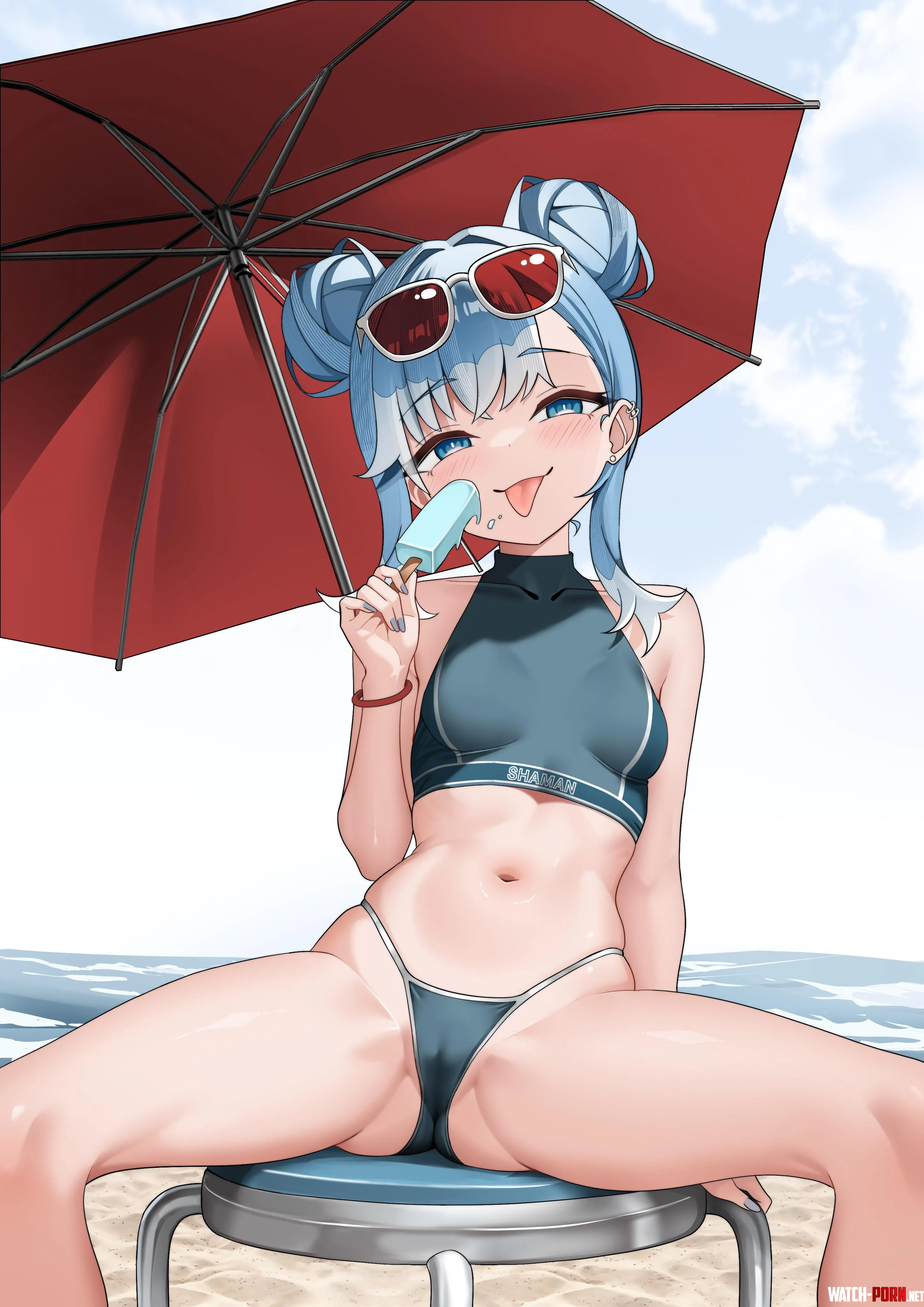 Kobo Enjoying her Popsicle by xwrecker