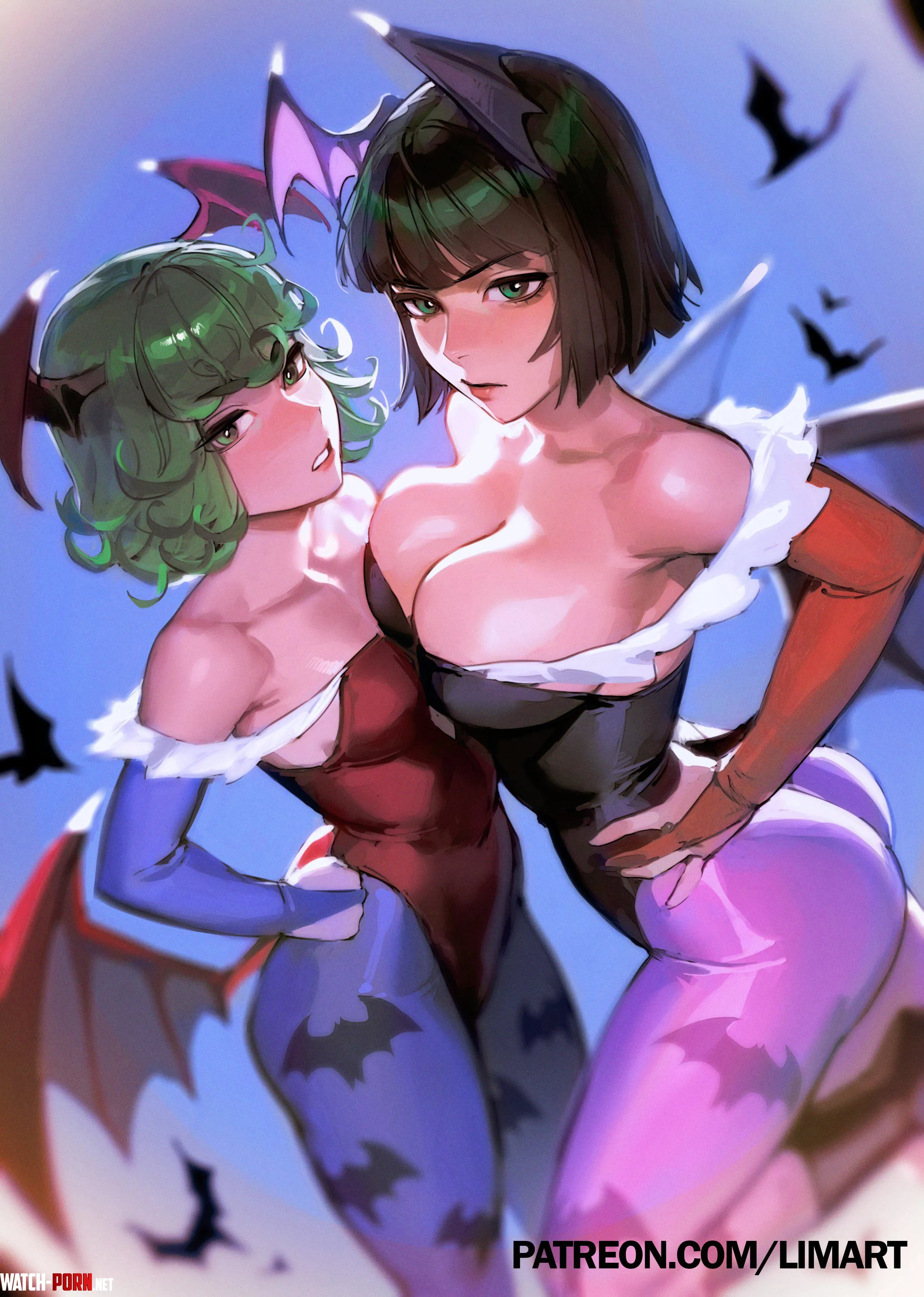 Tatsumaki & Fubuki In Morrigan Fit [One Punch Man] by Silent_Steak_9540