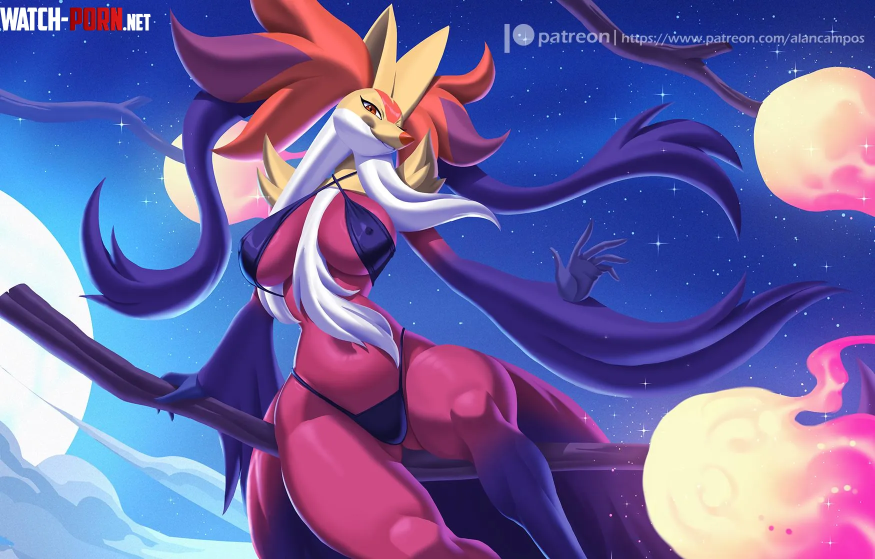 Mega Delphox by alanscampos
