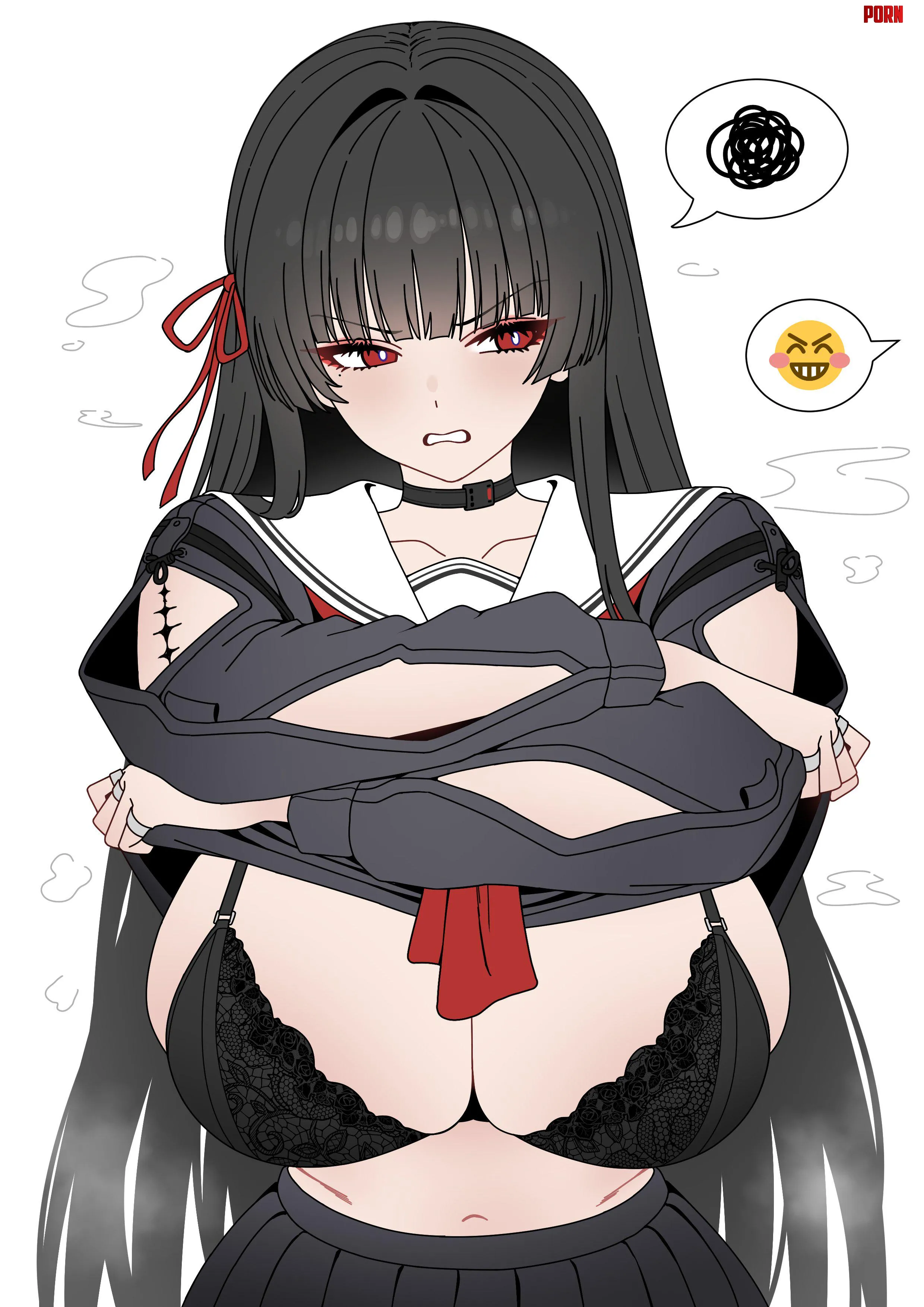 Chisa Shirt Lift (TEWAKI) [Wuthering Waves] by llamanatee