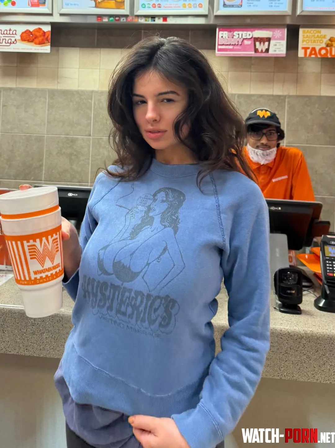 The fast food goes right to her chest. by gtownpops