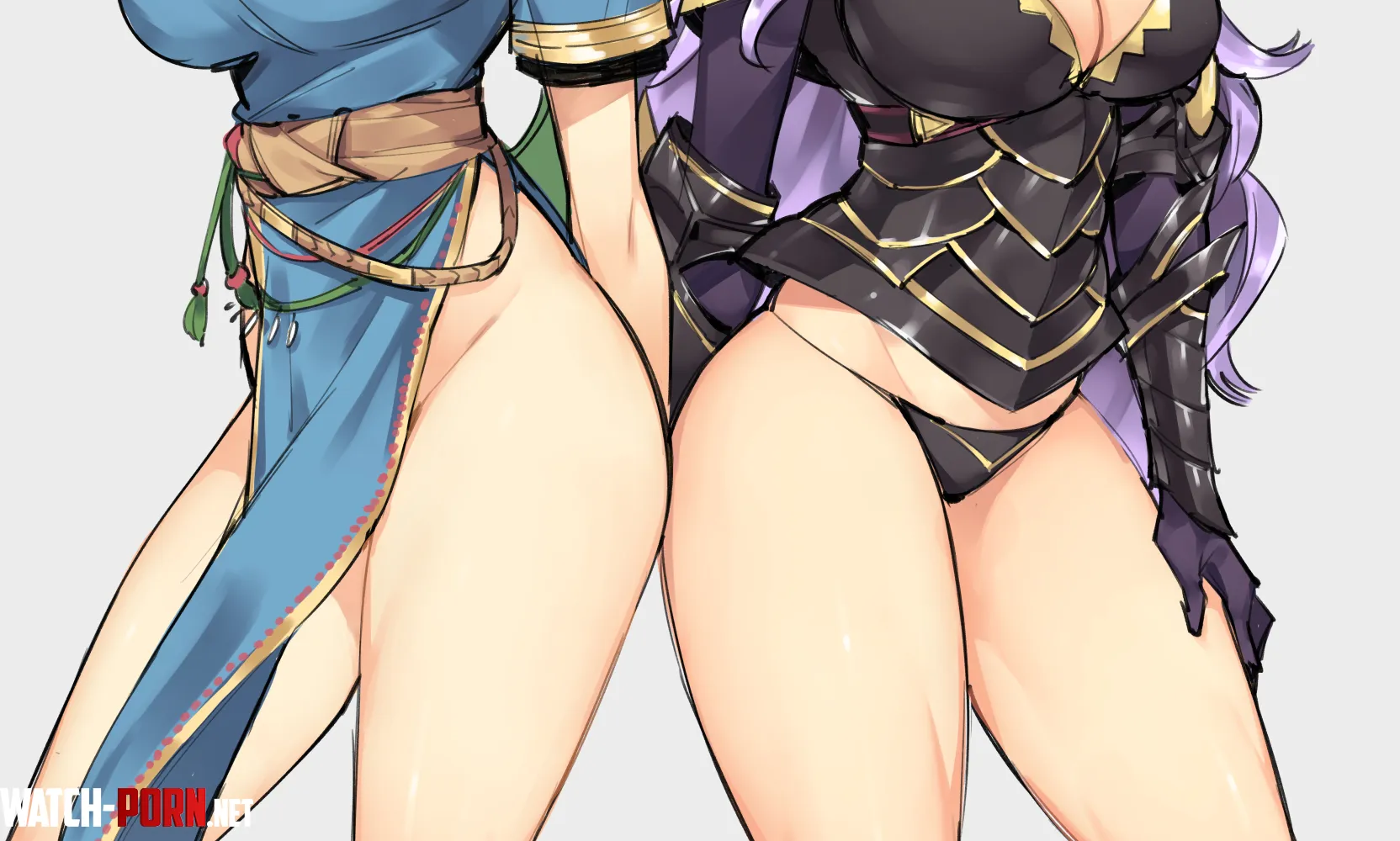 Lyn and Camilla's thighs [fire emblem] by Terran117