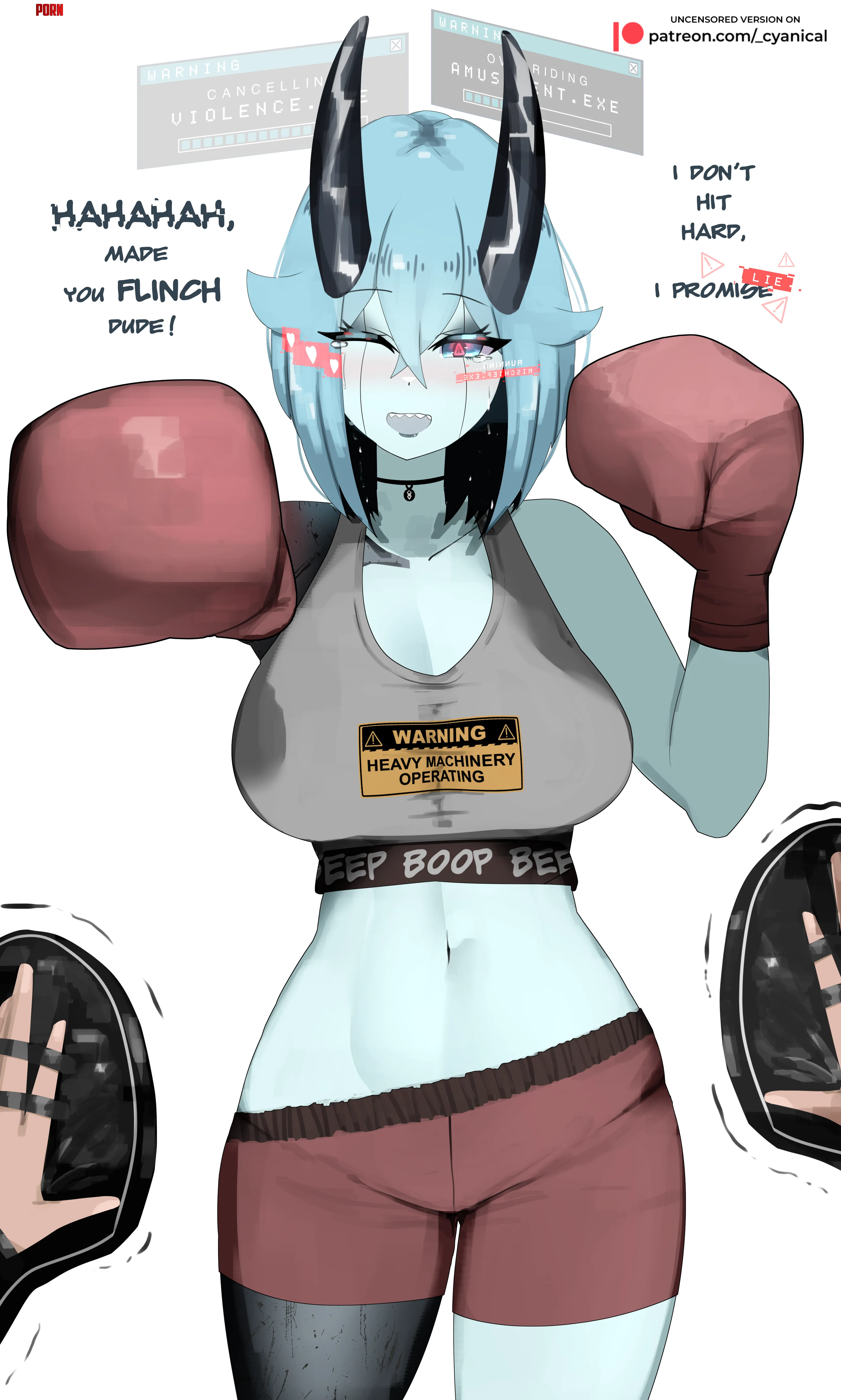 Robogirl training with you [OC] by -Cyanical