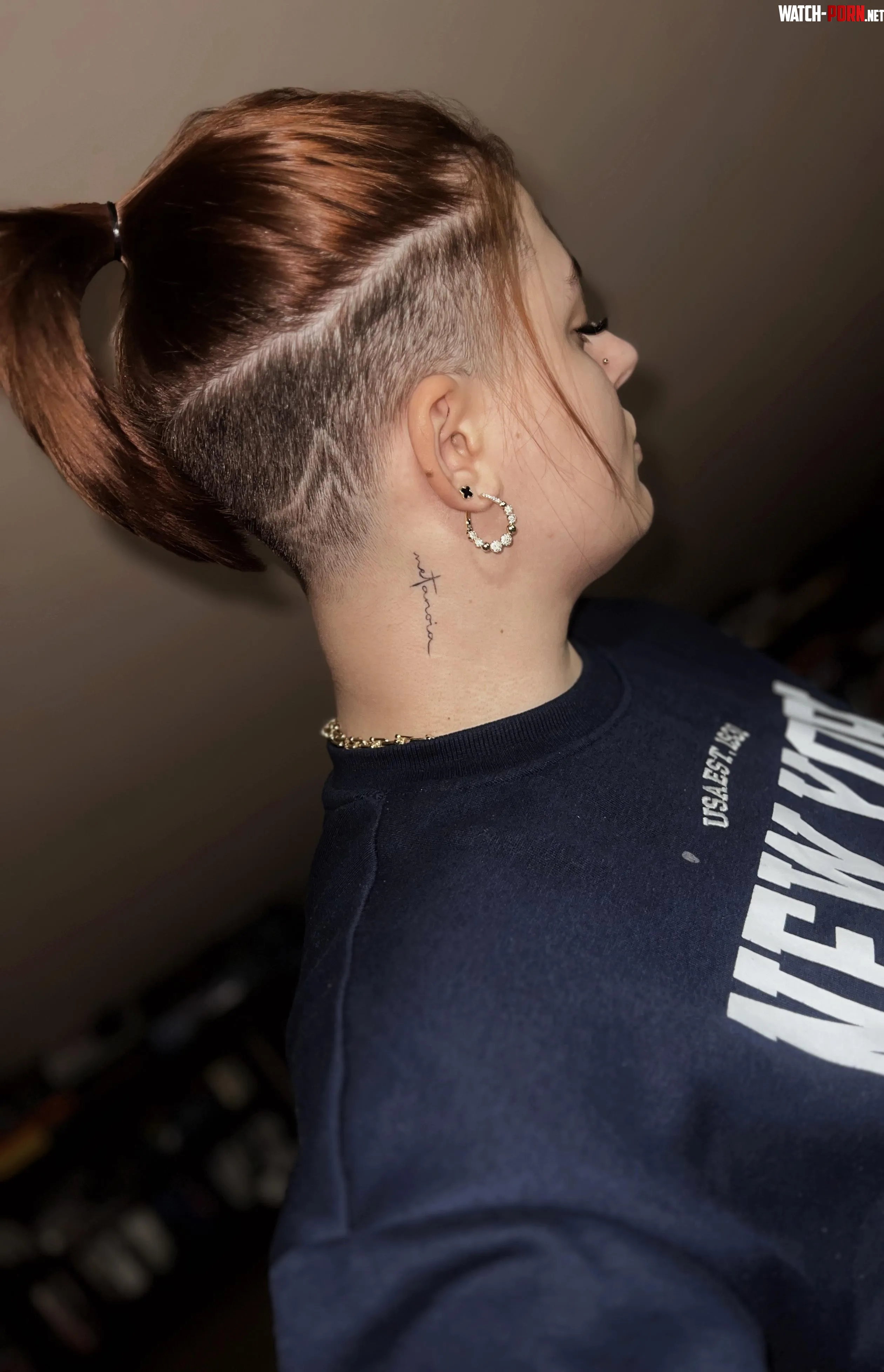 Do you like the combo of red Hair, ponytail and undercut? by Arteidas_Hair