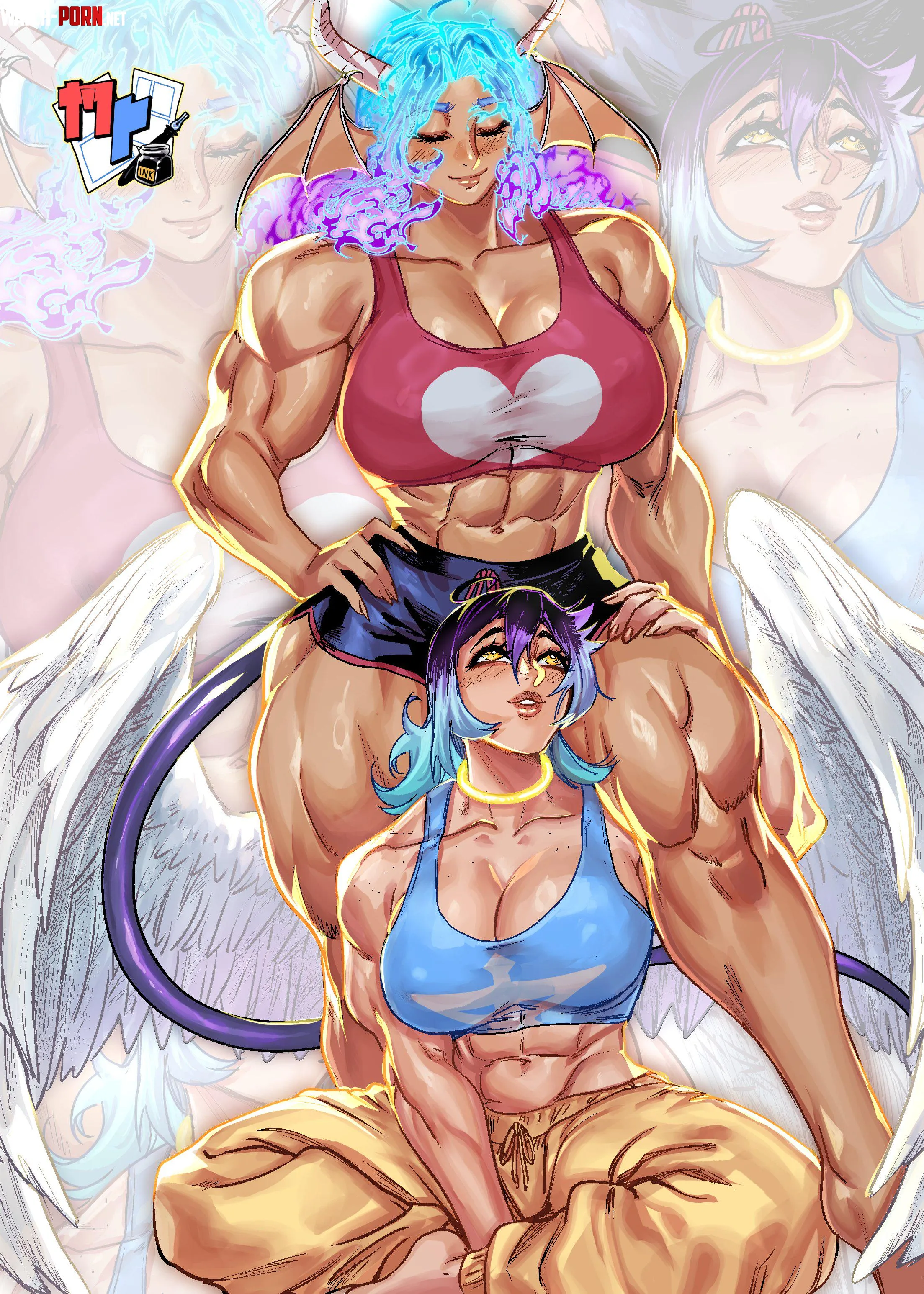 A Muscular Pair [The Manga Professor] by TheTMoneyMan