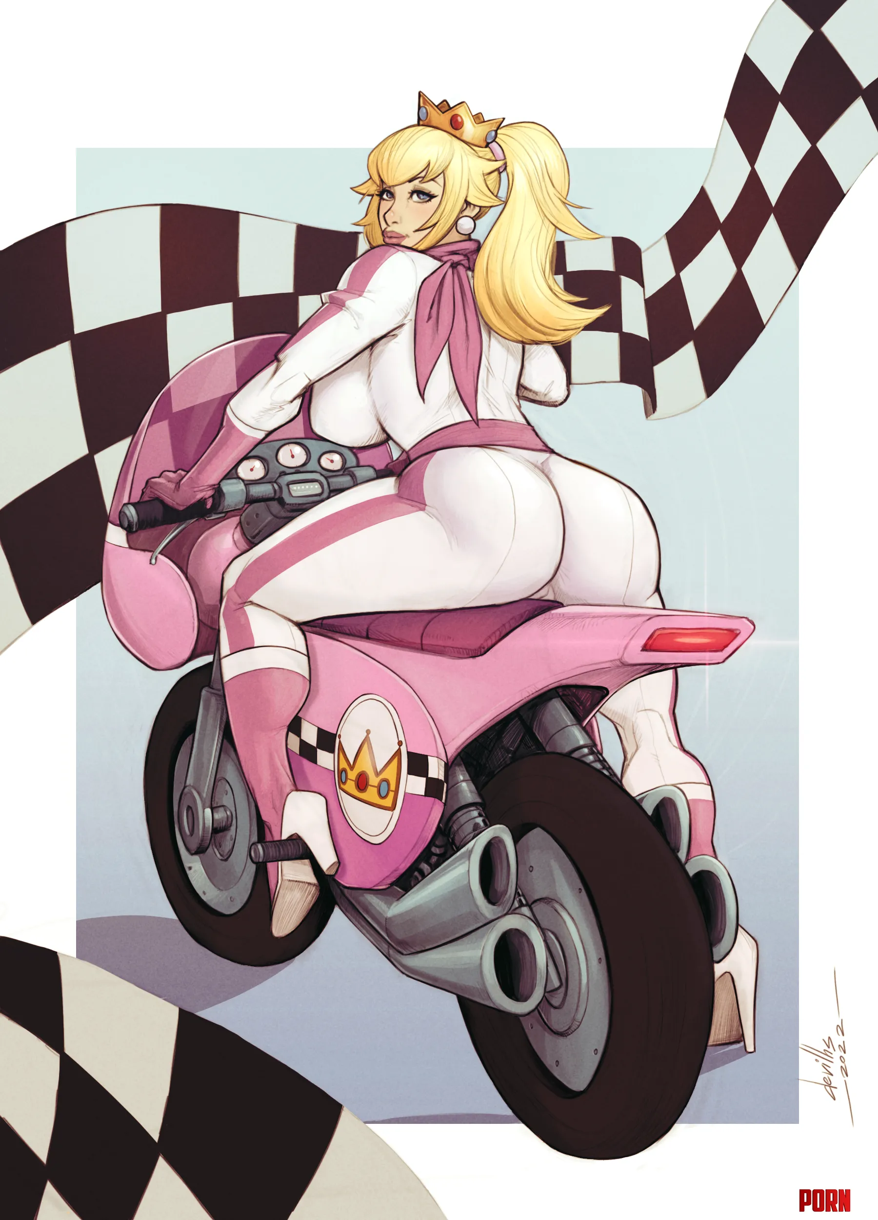 Peach biker (naughty~devilHs) by Yamada_horny