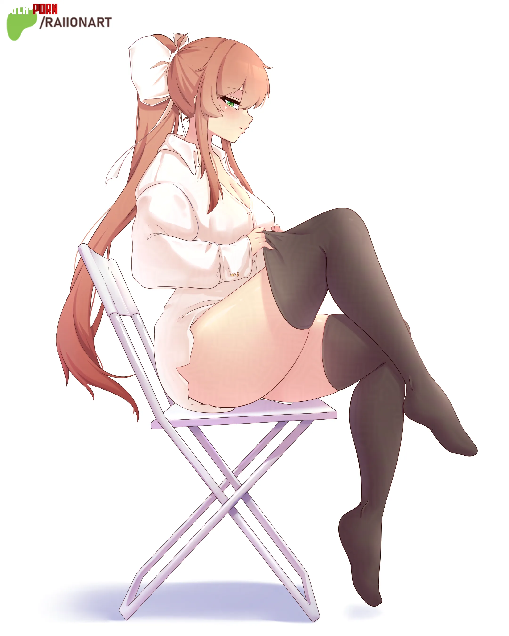 Monika's cute chicken legos [Doki Doki Literature Club] by LafterMastr