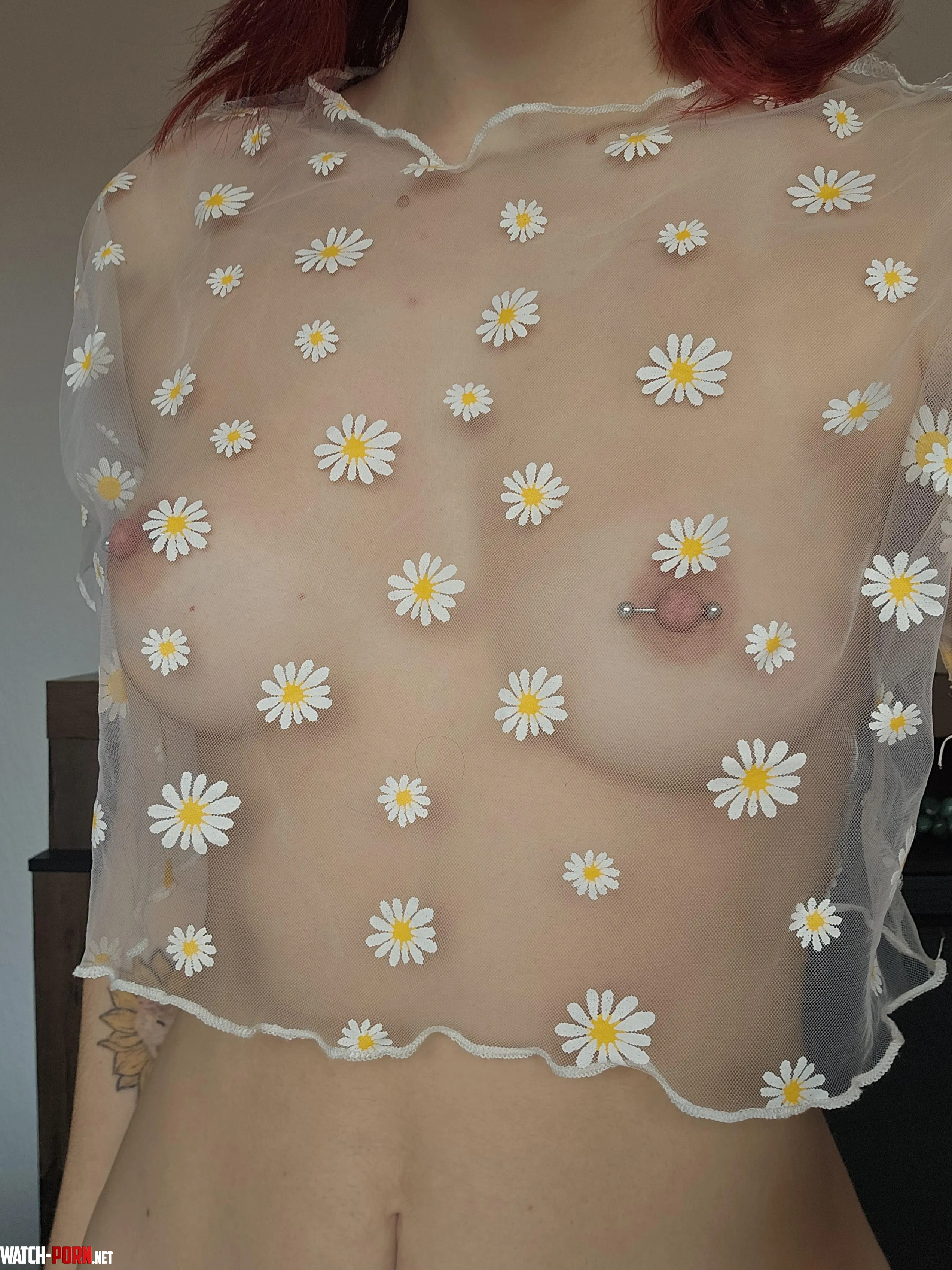 I think nipple piercings and see thru clothes look so good by HaileyNSFW