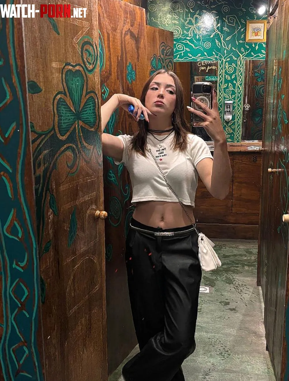 Mirror selfie and my cute crop top by WildVelourl