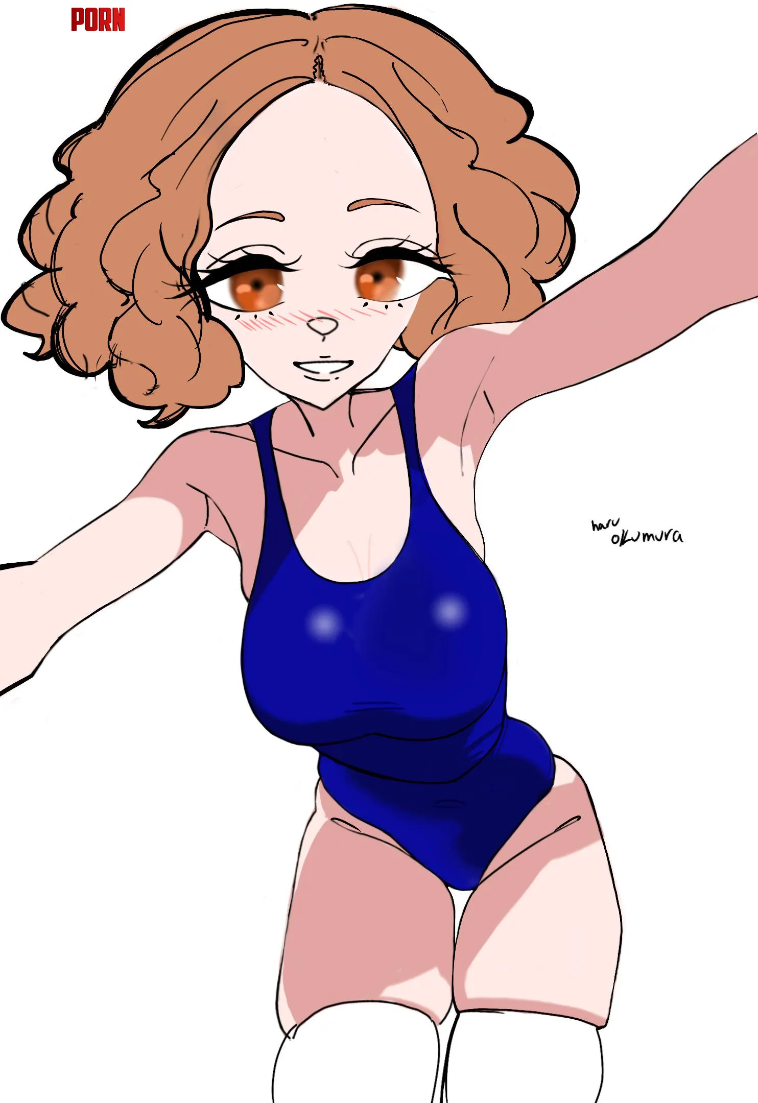 Haru Okumura! ❤️ (slightsketches) by klawthecookie