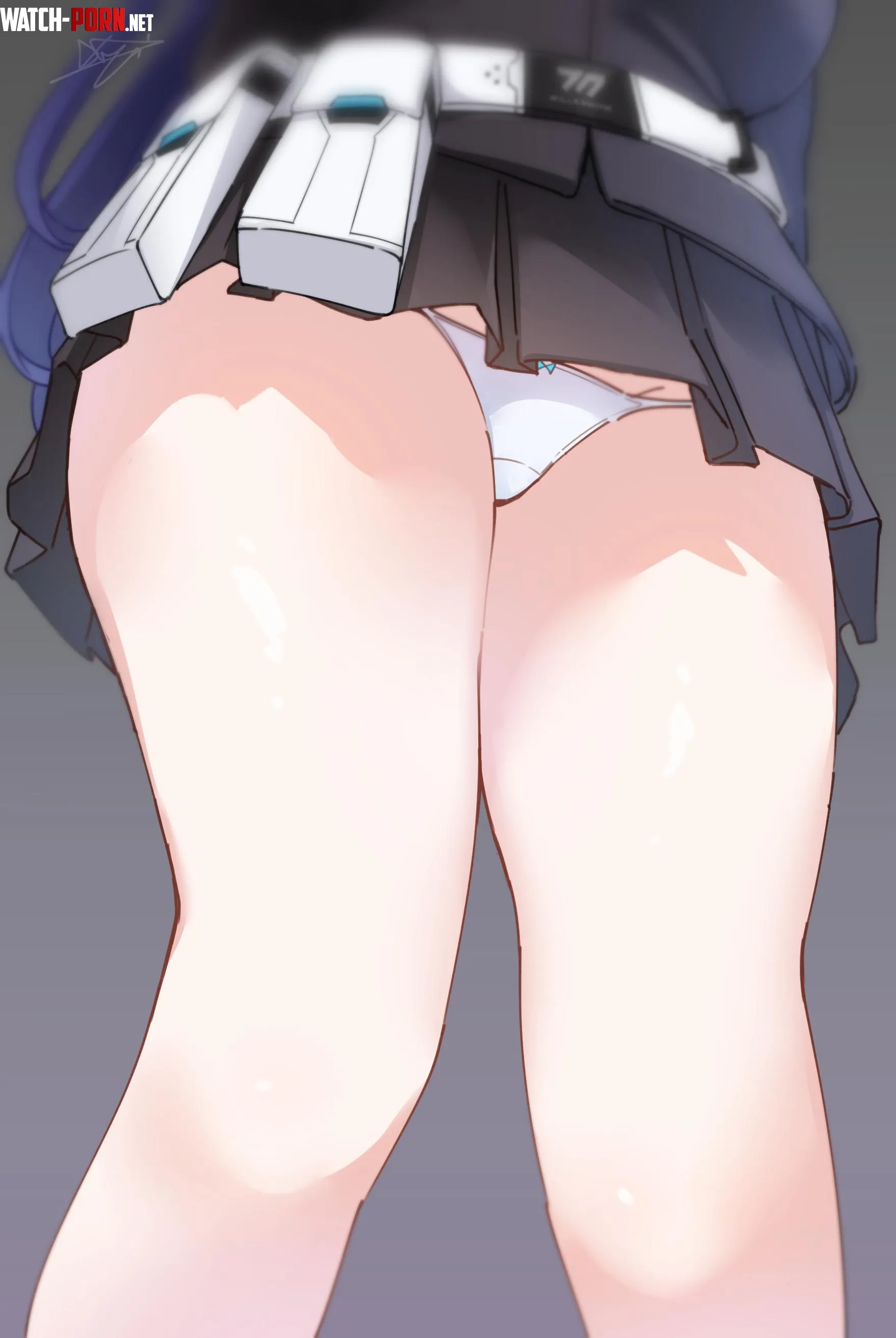 Yuuka's 100kg thighs by marxsander2016