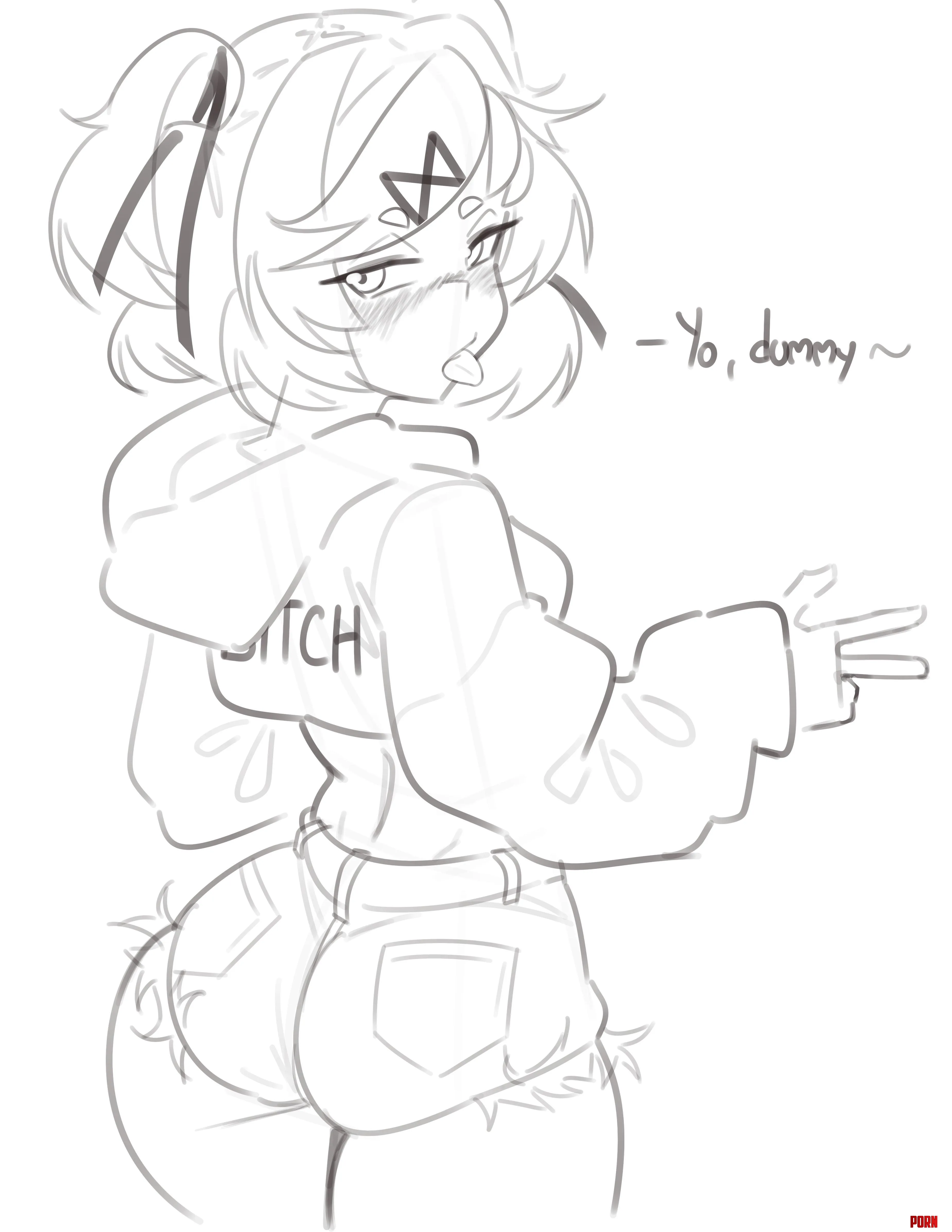 Natsuki likes denim shorts [emiillb] by Ok_Path_8969