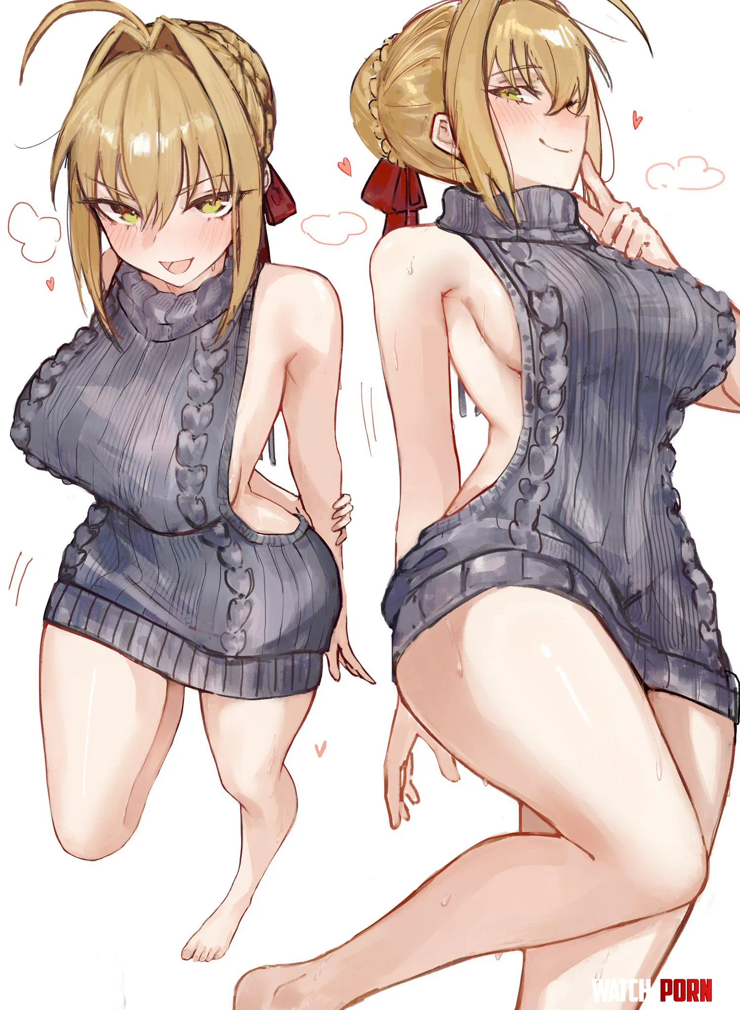 Gray sweater [Fate] by xSoulsaber