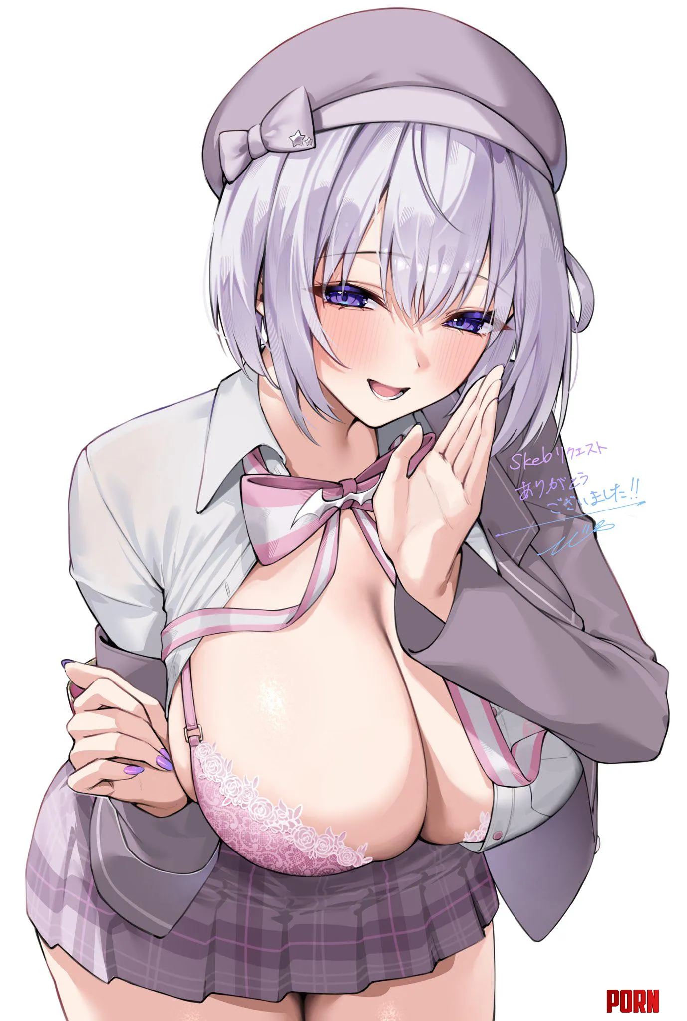 Showing only one boob by marxsander2016