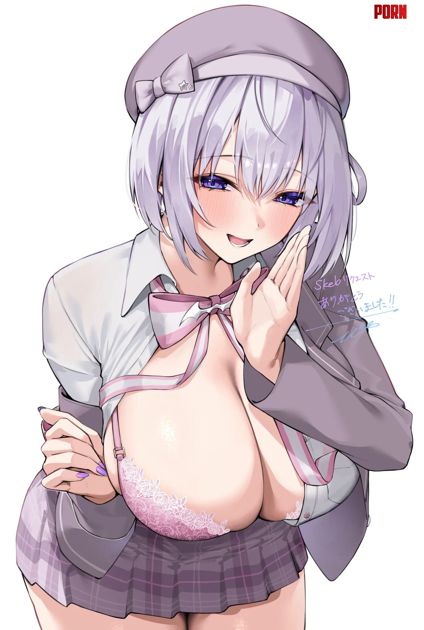 Showing only one boob by marxsander2016